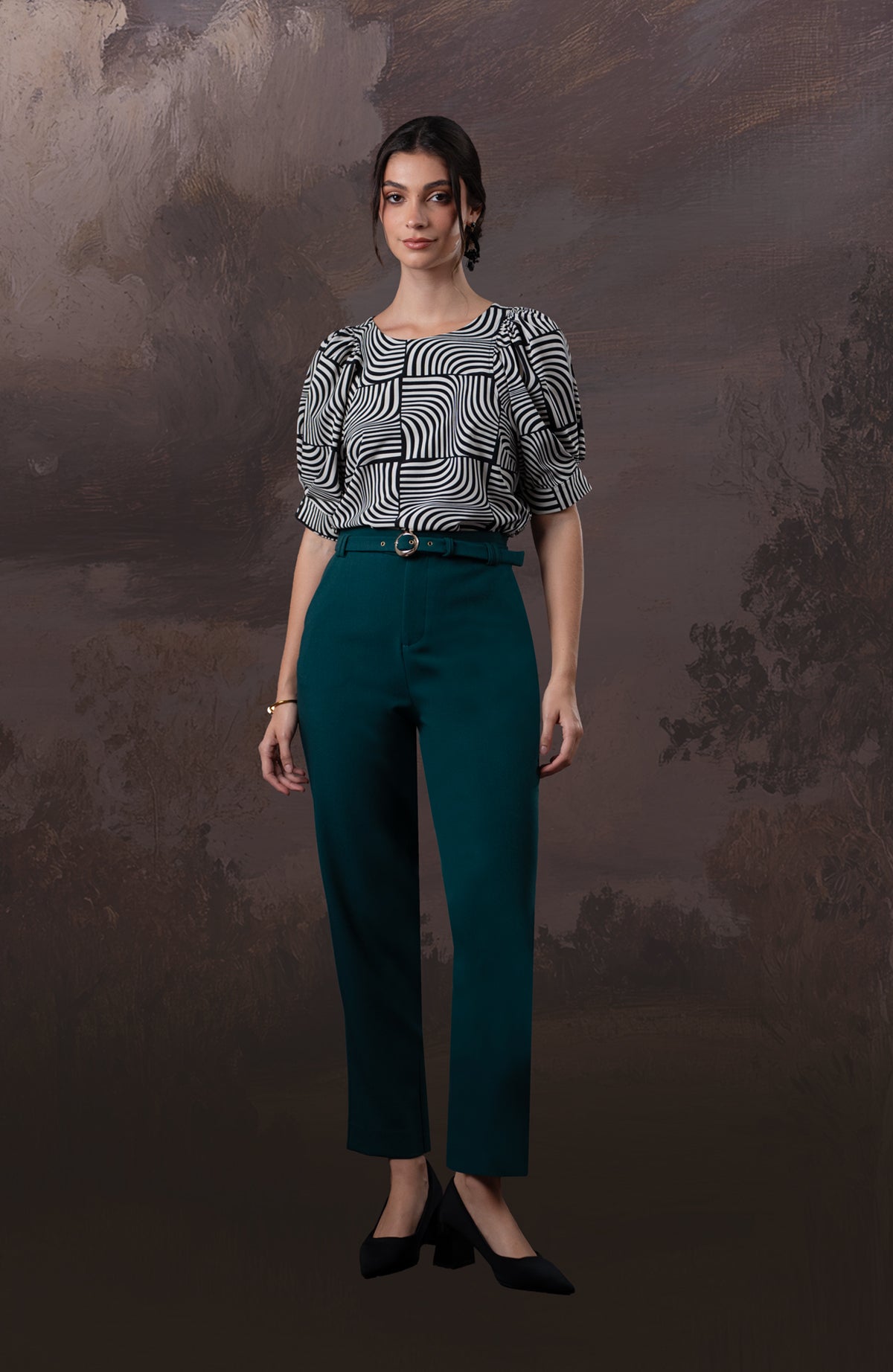 Blusa Cristina Print Ondas