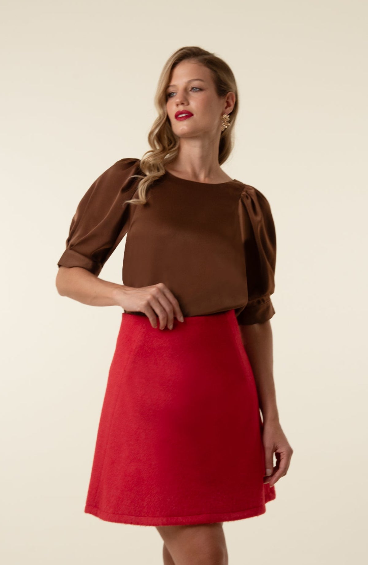 Blusa Cristina Marron