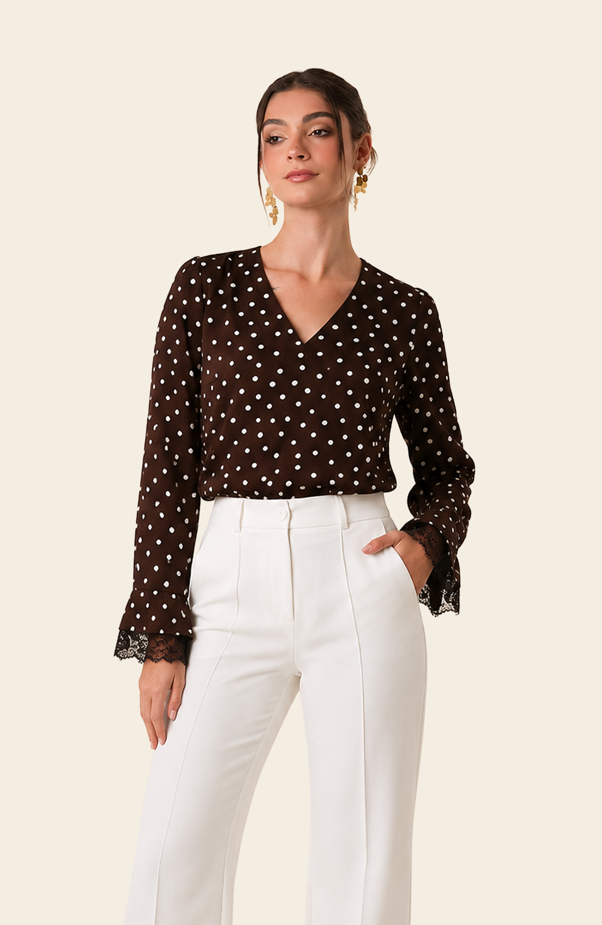 Blusa Gaia - Marron