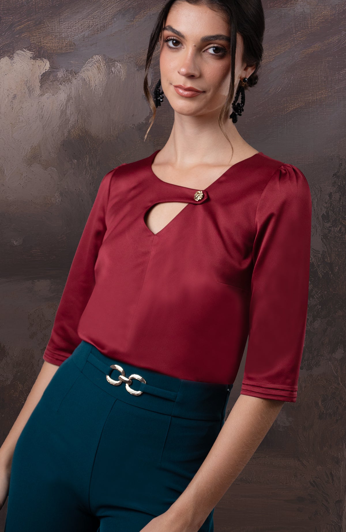 Blusa Beatriz - Vino
