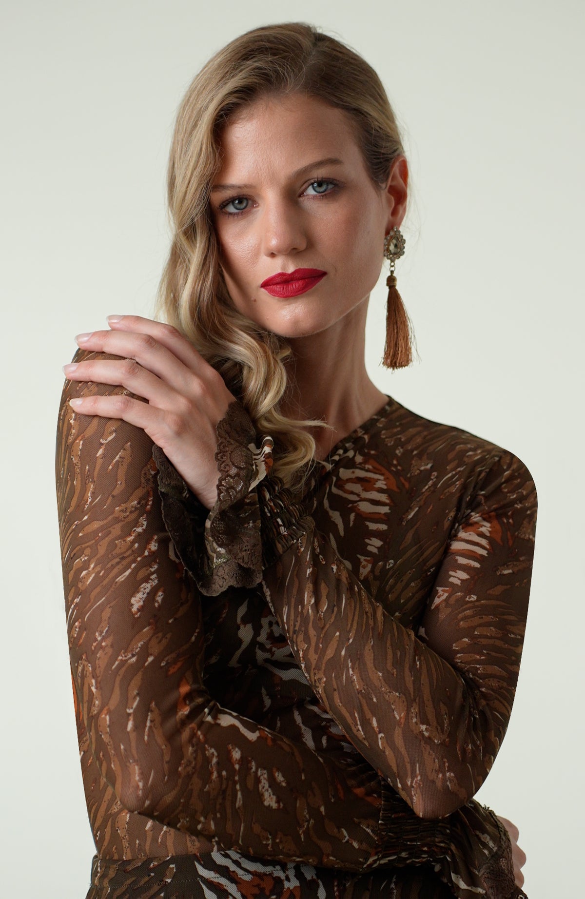 Top Leonela - Marrón