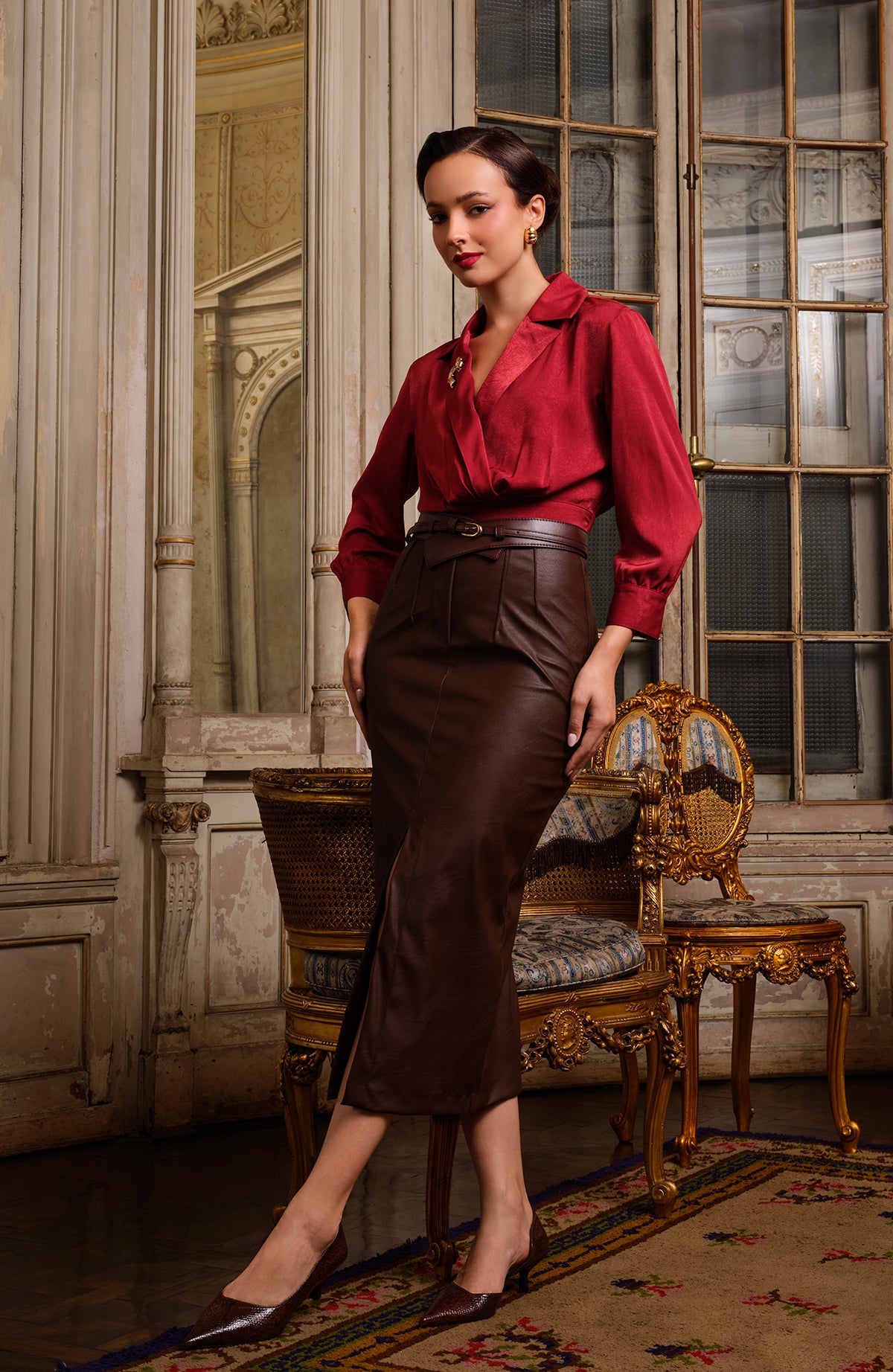 Blusa Elara - Rojo