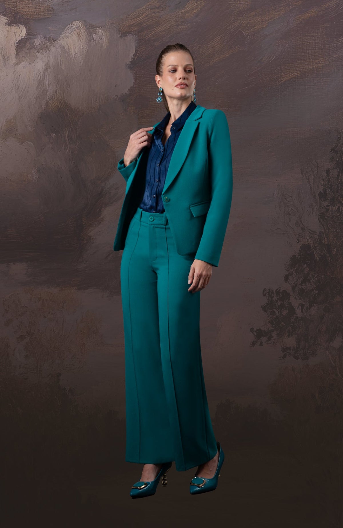 Pantalón Adriana - Verde Teal
