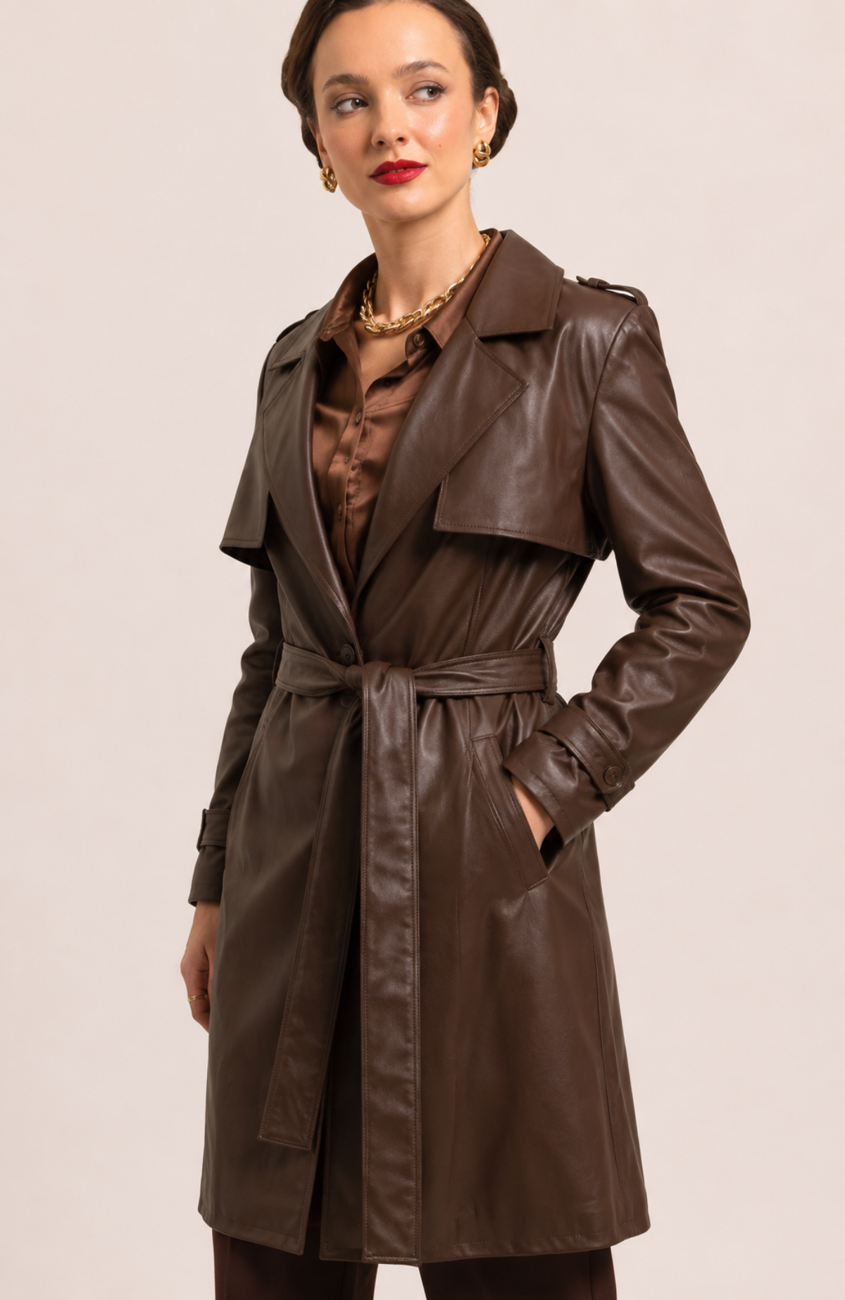 Gabardina Grace - Marrón