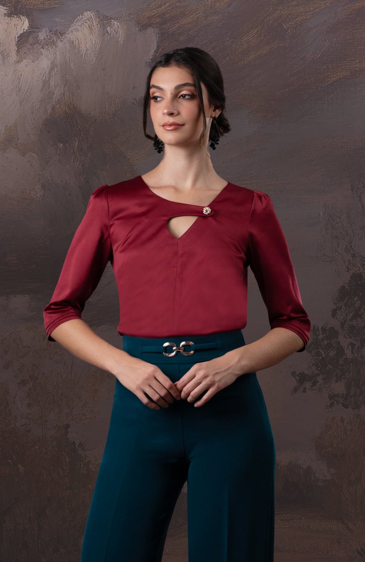 Blusa Beatriz - Vino