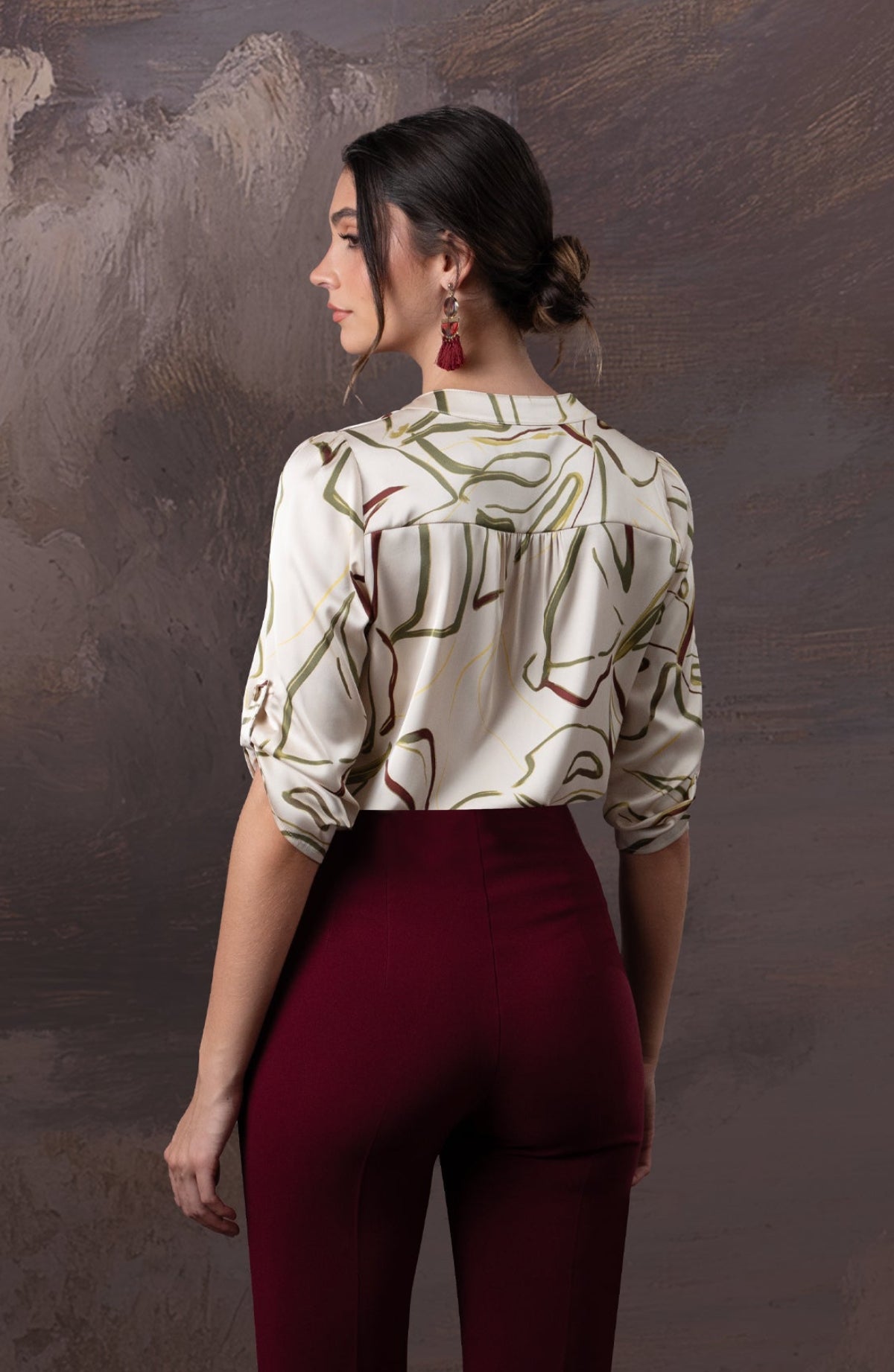 Blusa Rosaura - Arena Print