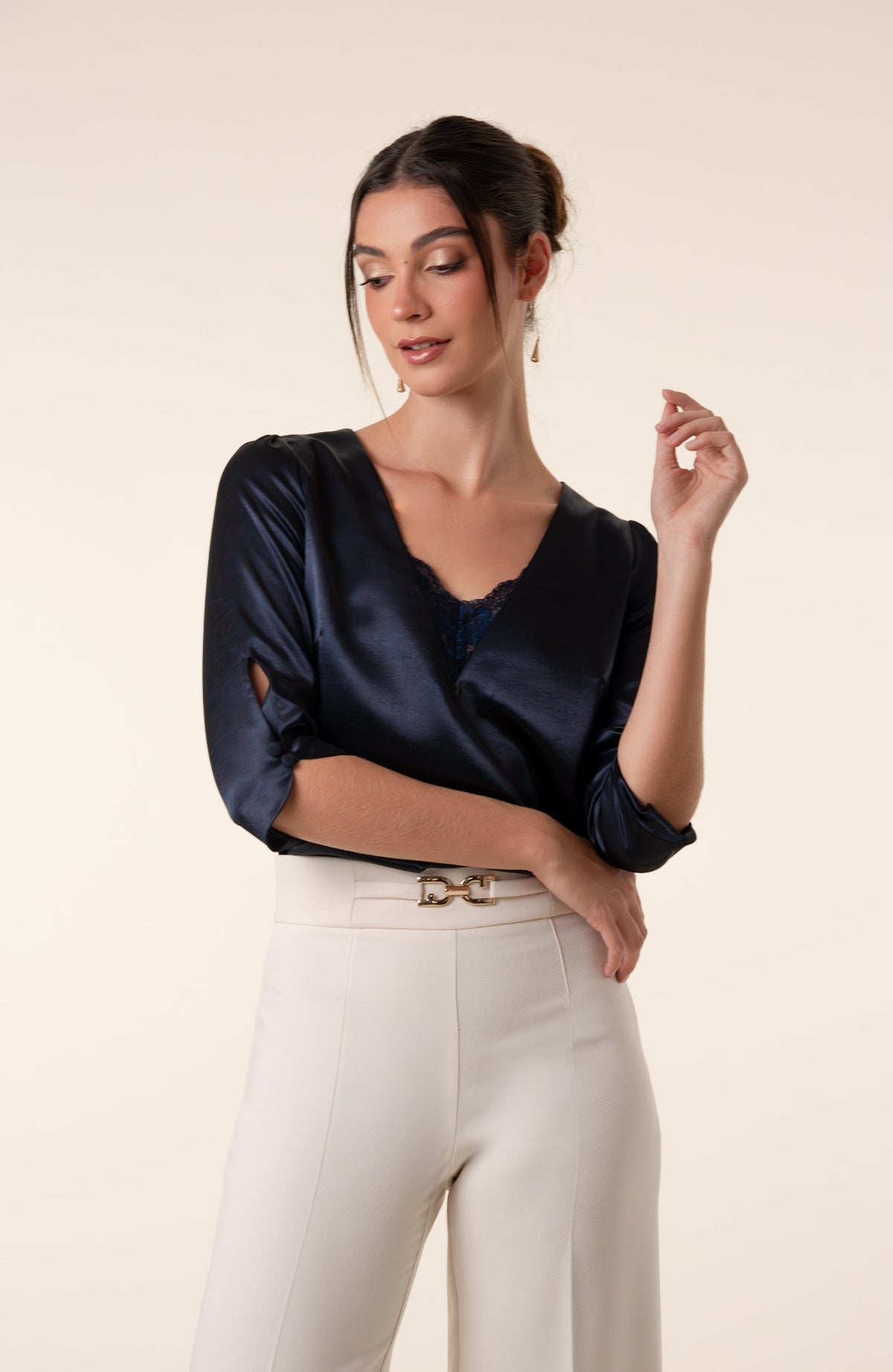 Blusa Valeri - Azul Noche