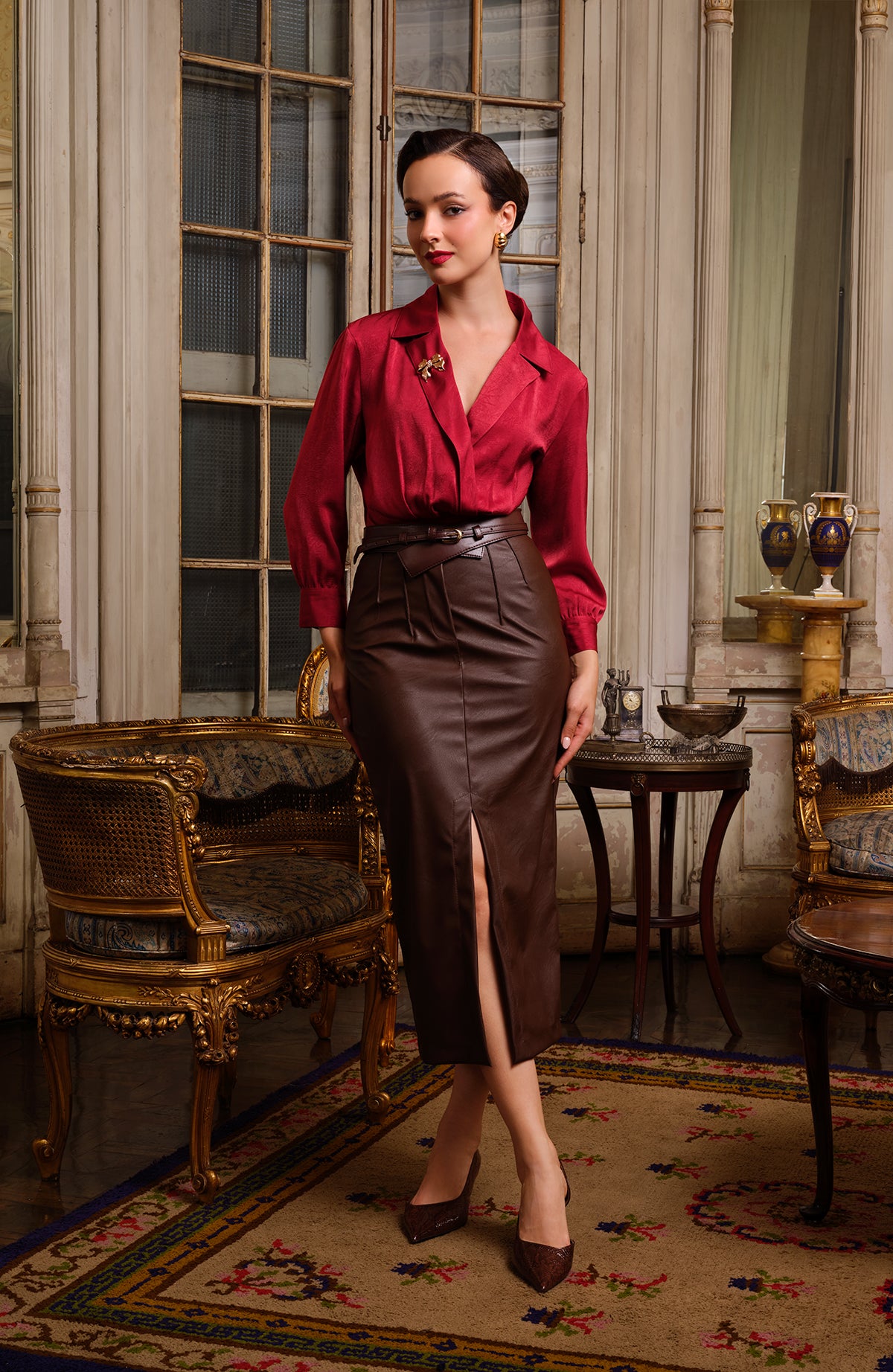 Blusa Elara - Rojo