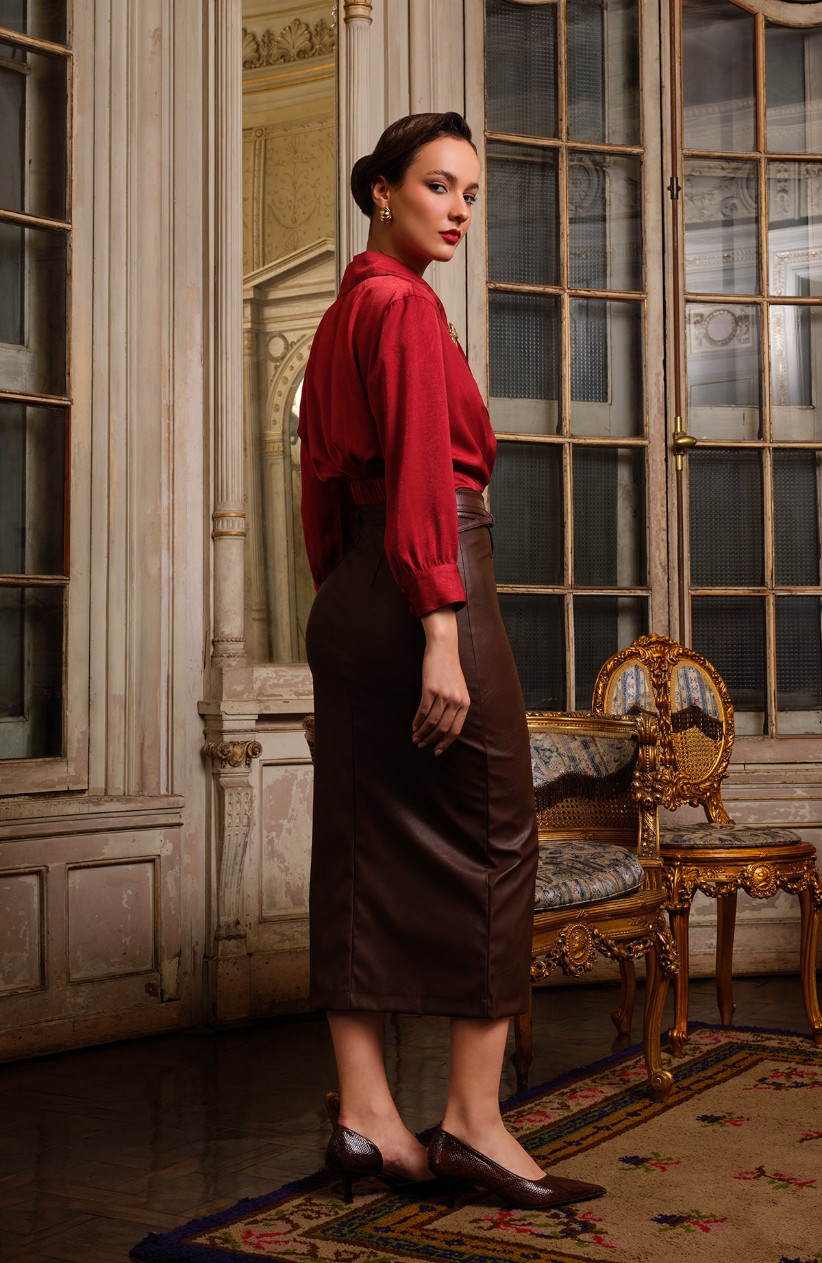 Blusa Elara - Rojo