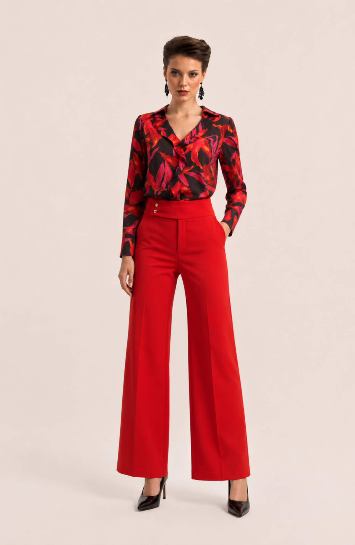 Pantalón Brenda - Rojo