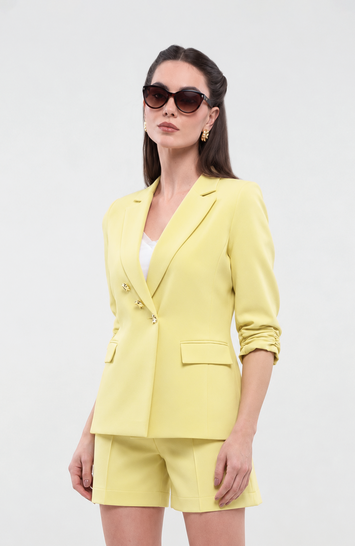 Blazer Idalis - Amarillo Pastel
