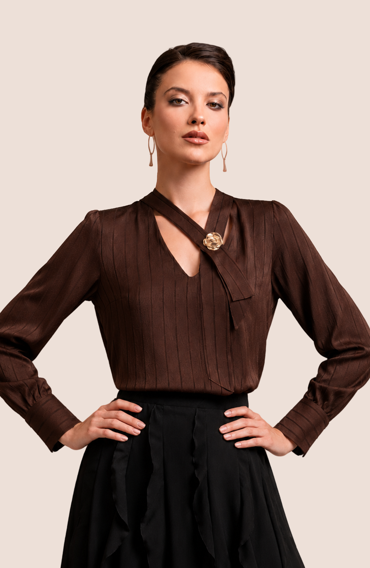 Blusa Celina - Chocolate