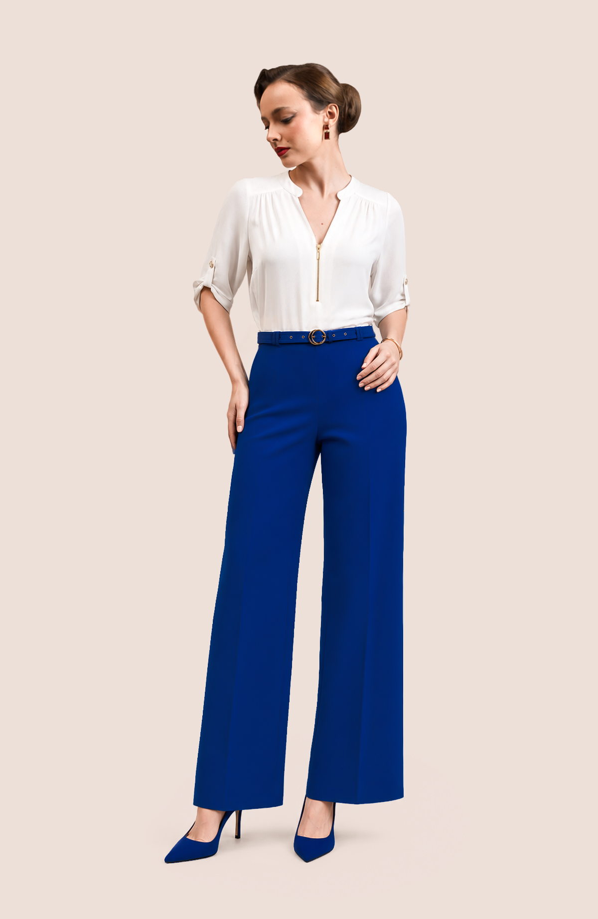 Pantalon Olenka - Azulino