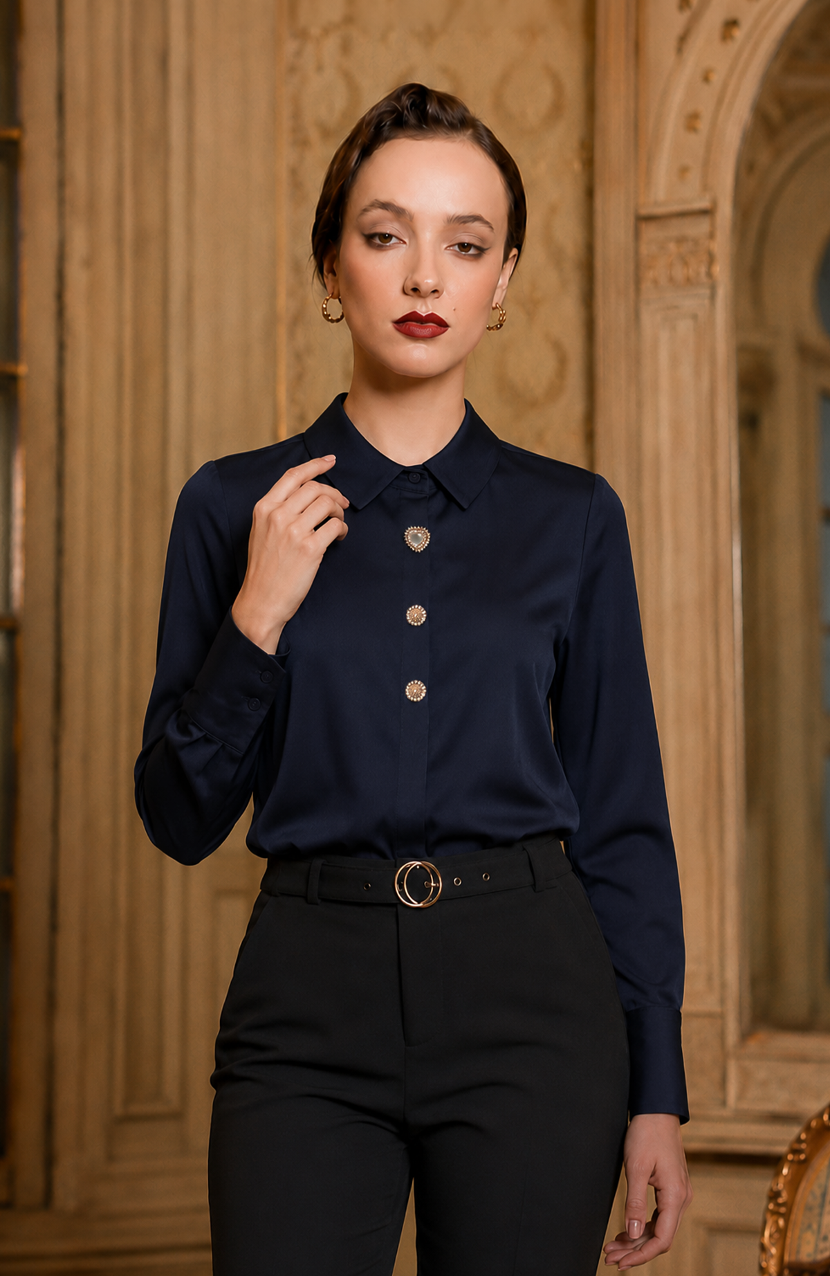 Blusa Ariana - Azul navy