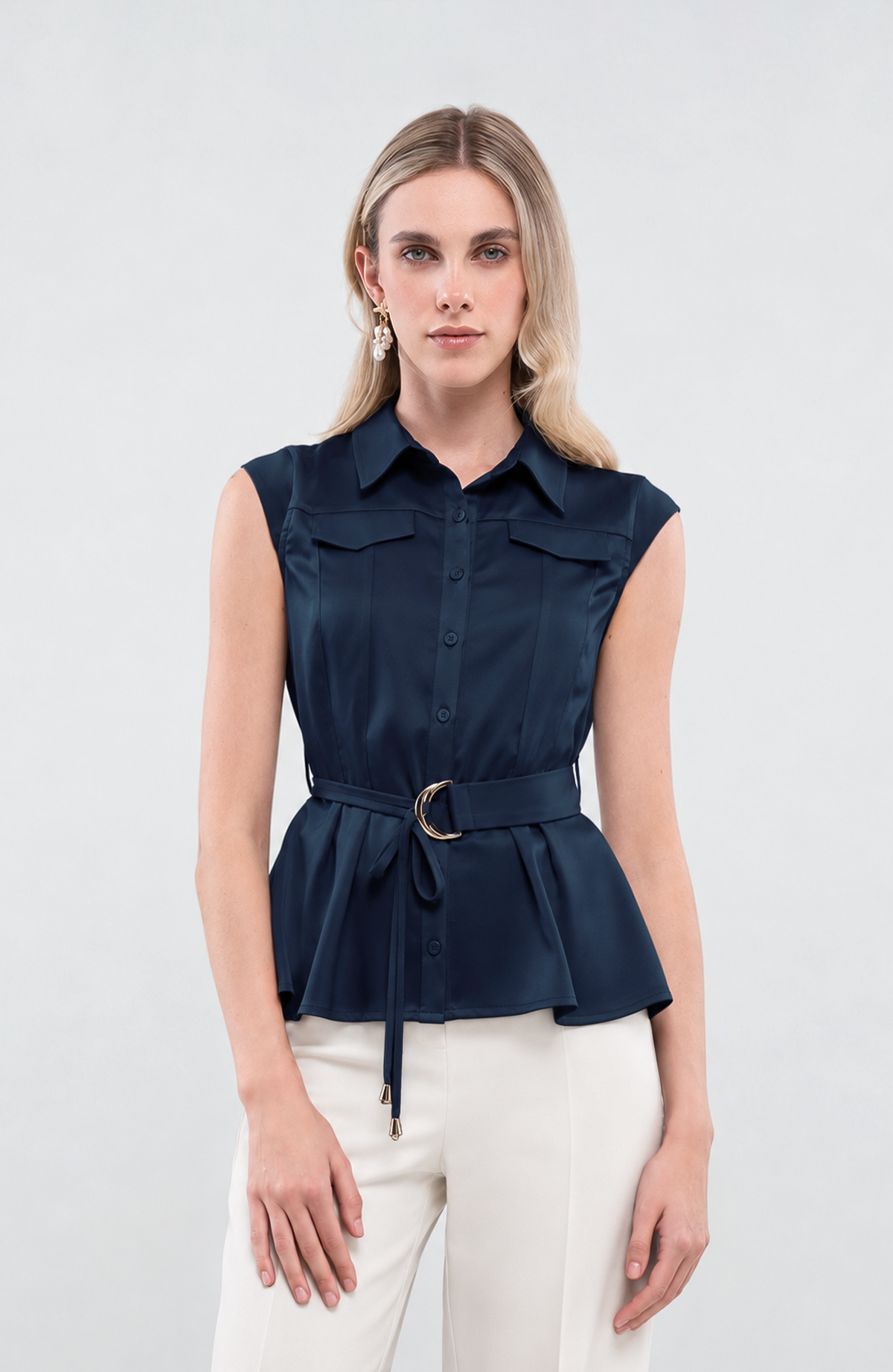 Blusa Isamar - Azul Noche