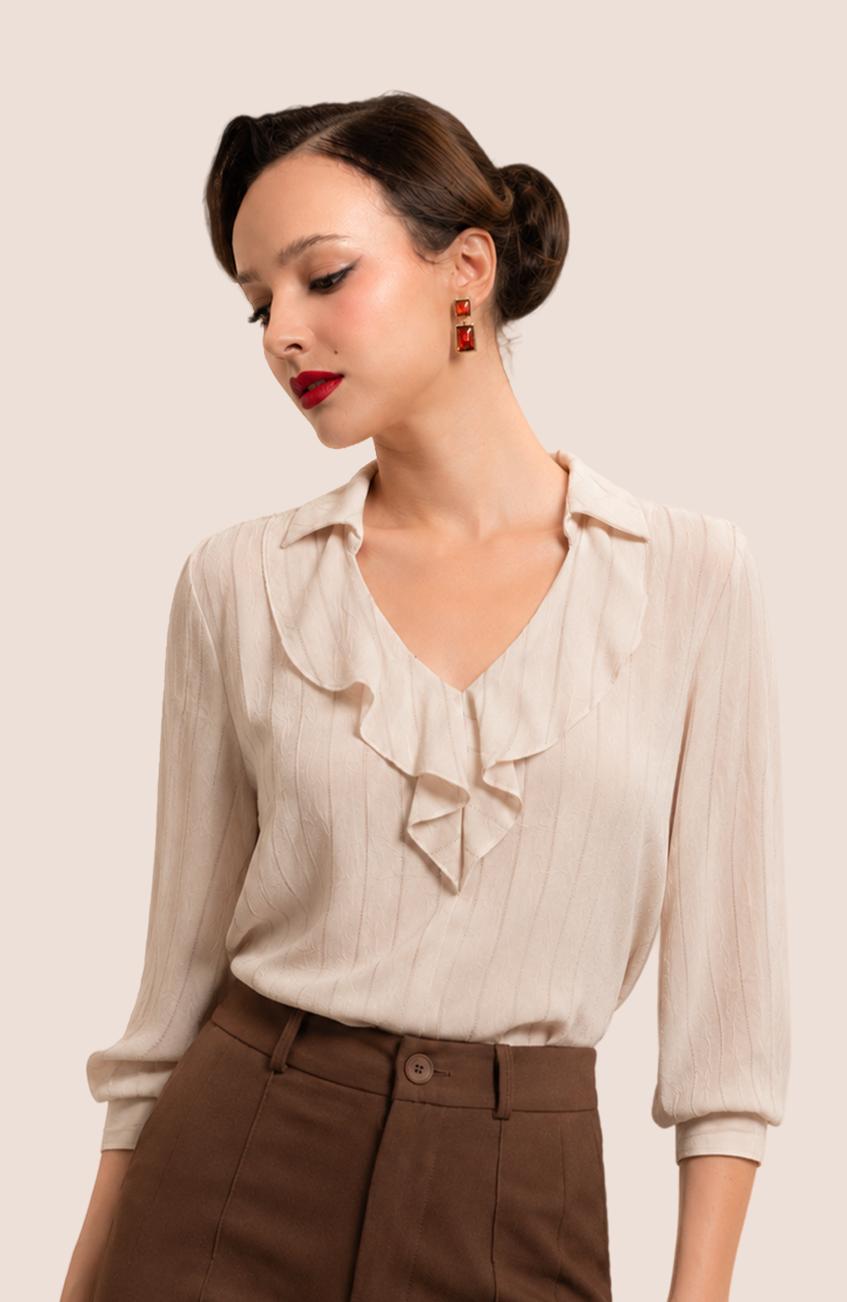 Blusa Olivia - Beige Claro