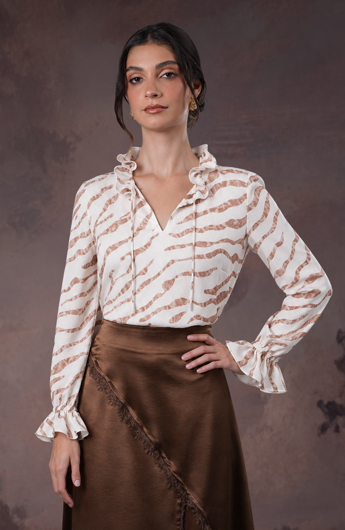 Blusa Elena - Beige