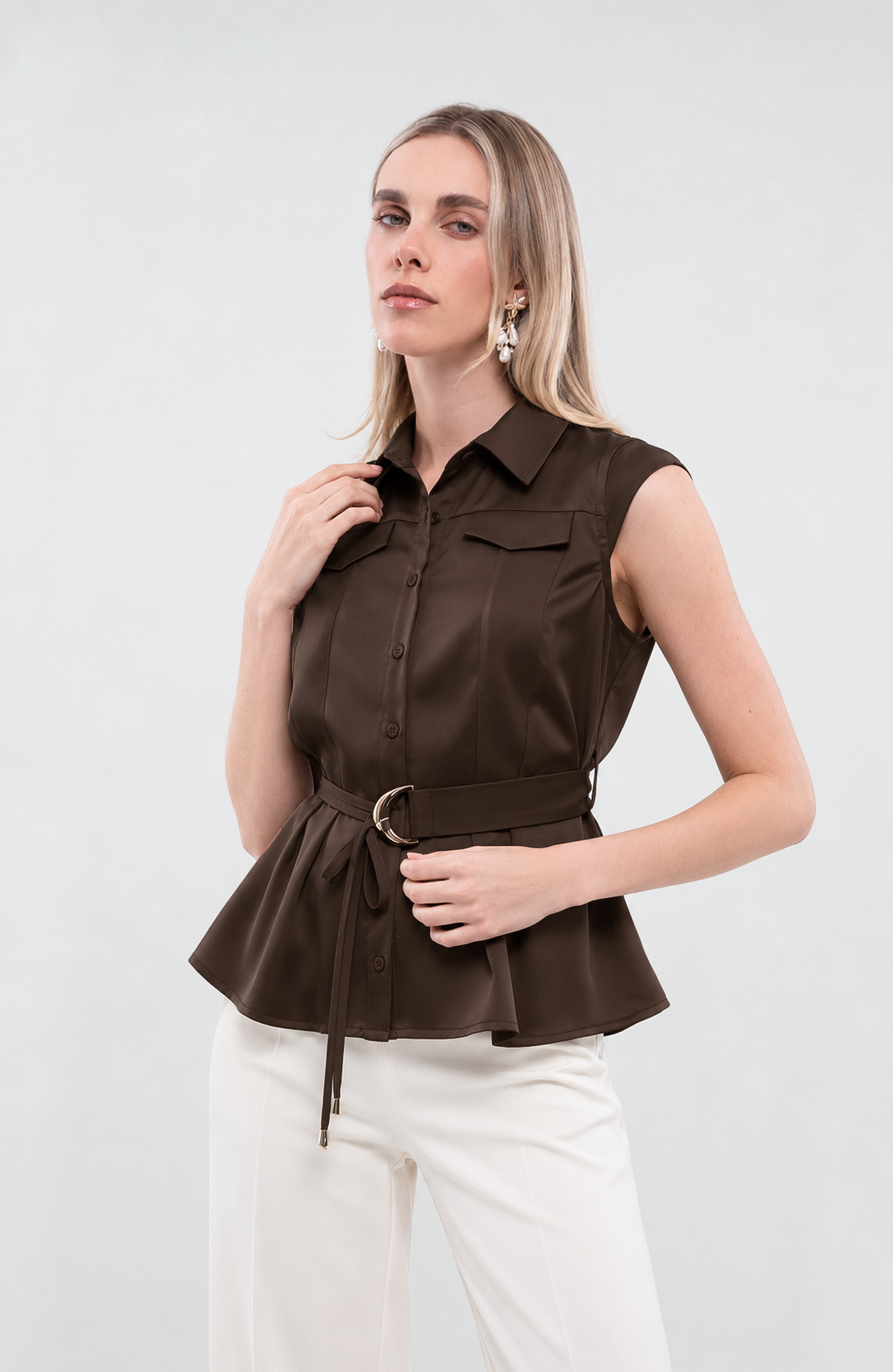 Blusa Isamar - Brownie