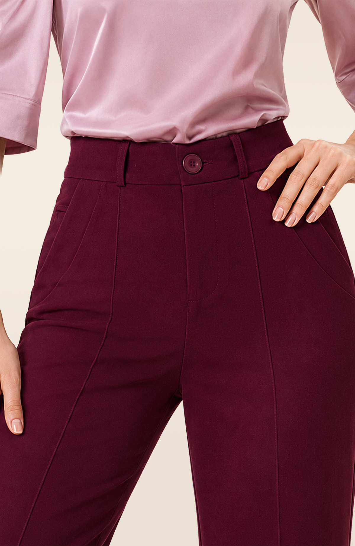 Pantalón Adriana - Burgundy