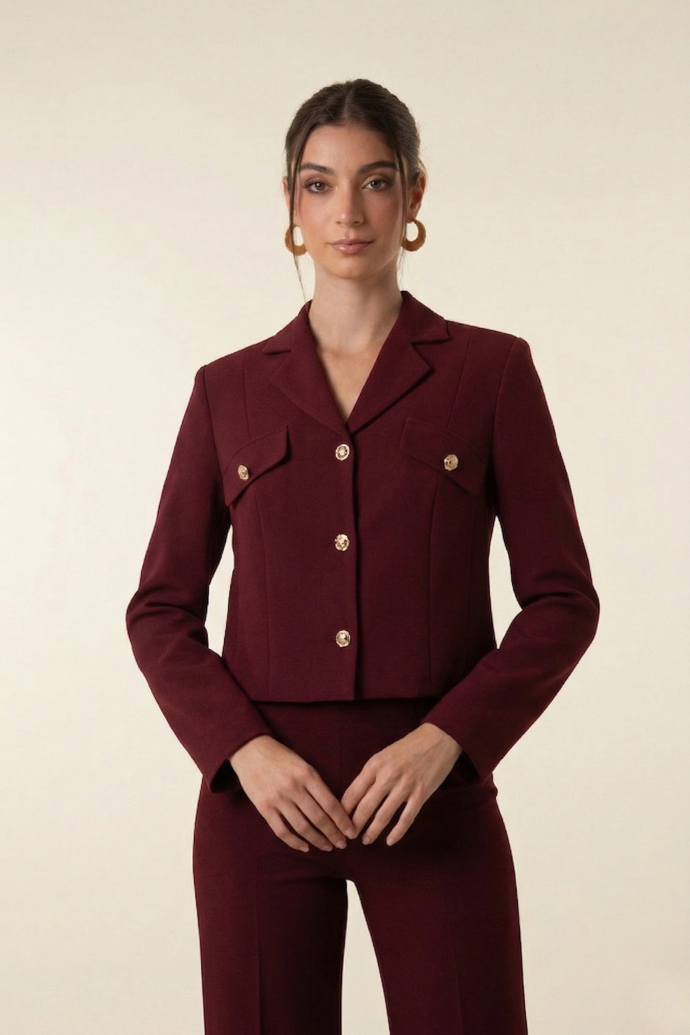 Blazer Adela - Burdeo