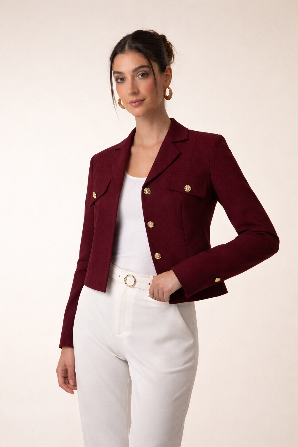 Blazer Adela - Burdeo