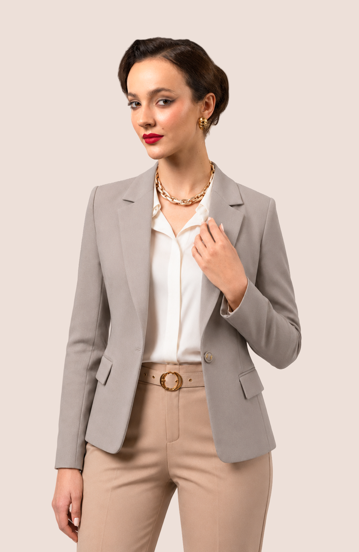 Blazer Alondra - Gris claro