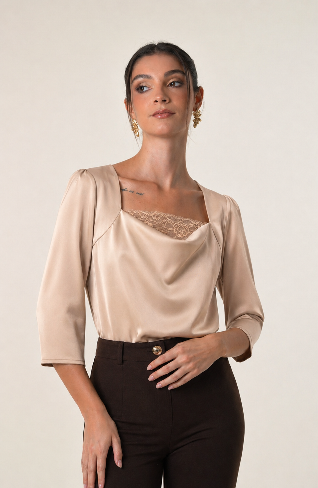 Blusa Lady - Beige