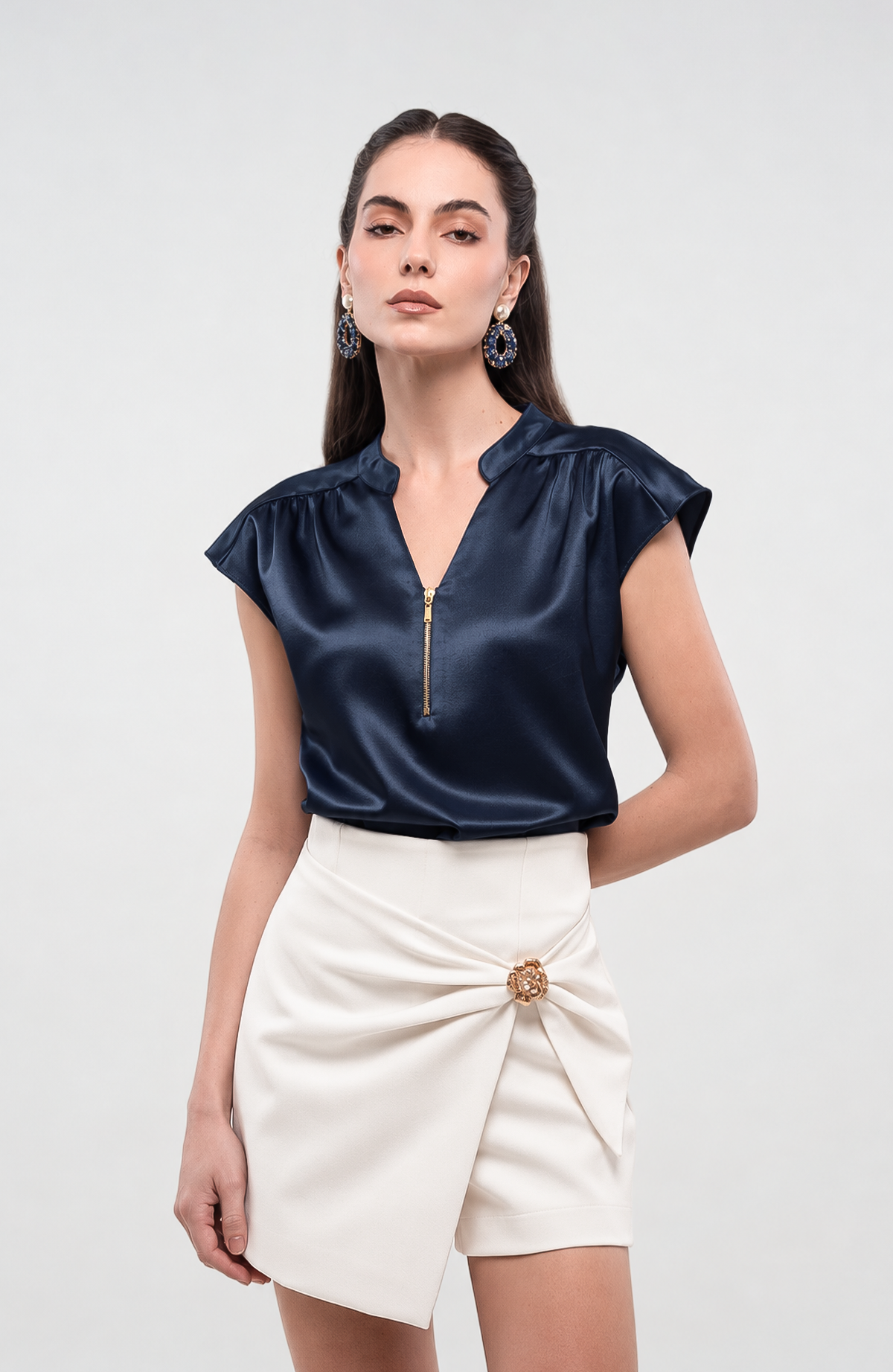 Blusa Leilani - Azul Noche