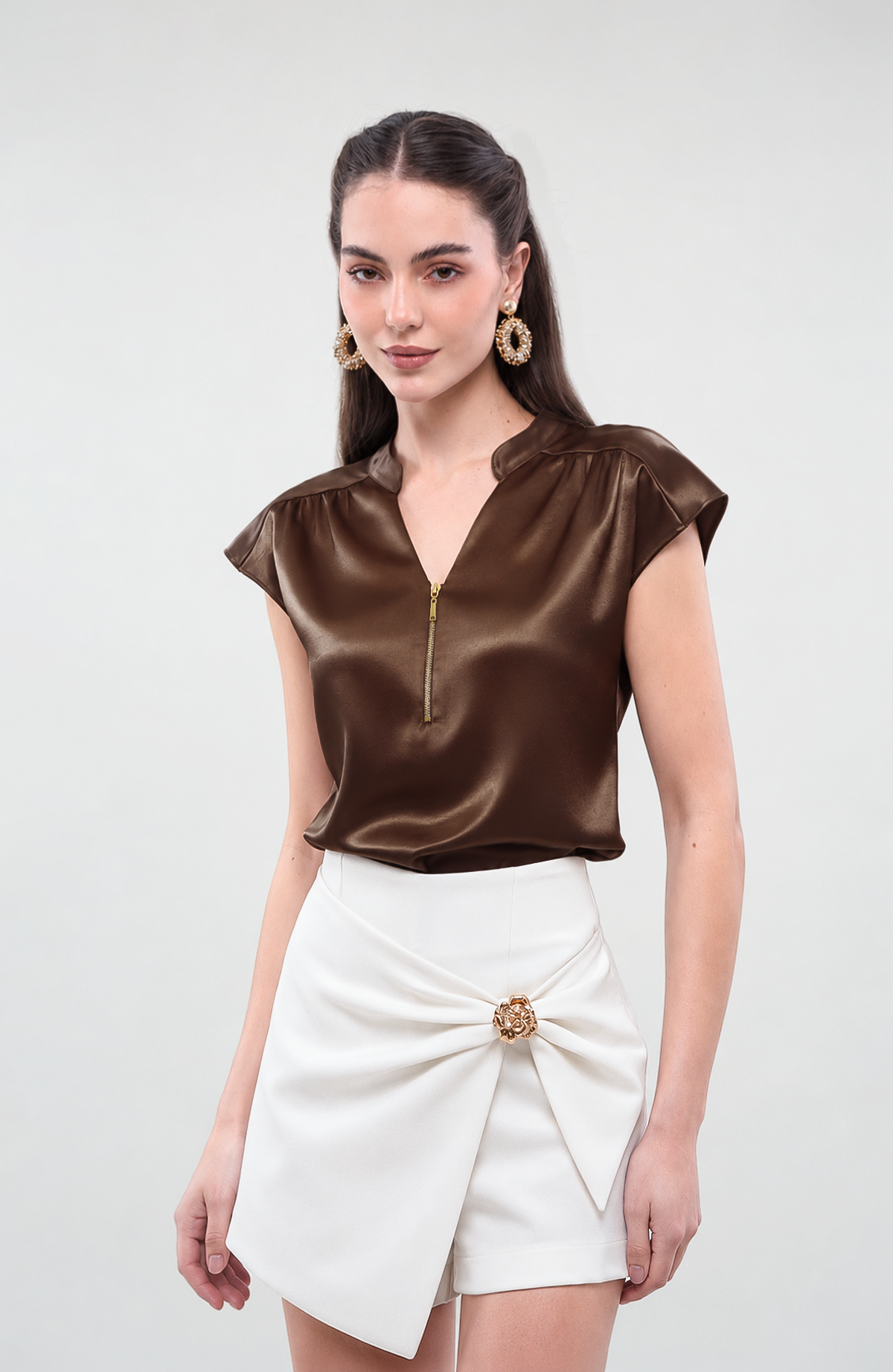 Blusa Leilani - Chocolate