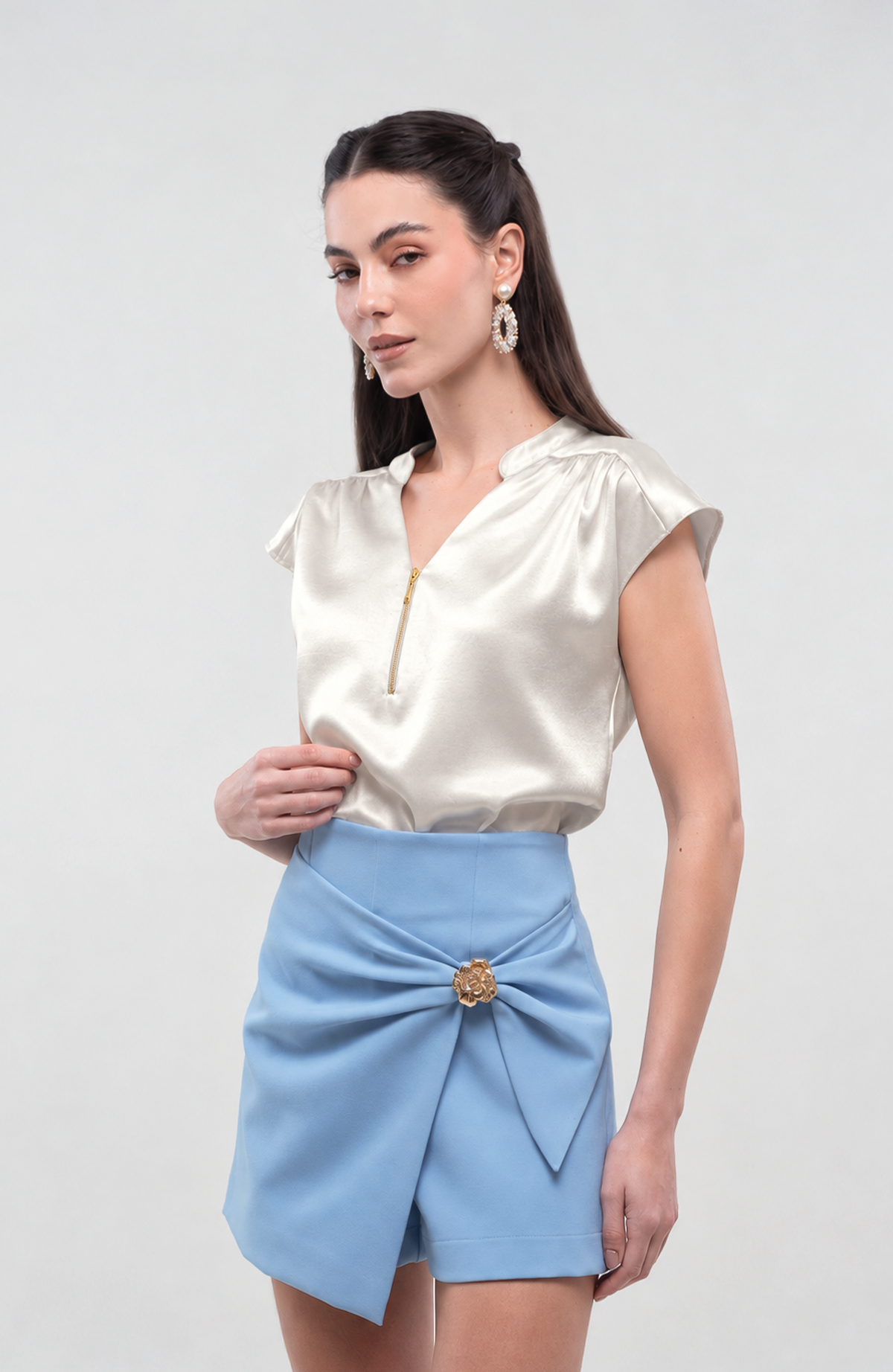 Blusa Leilani - Crema