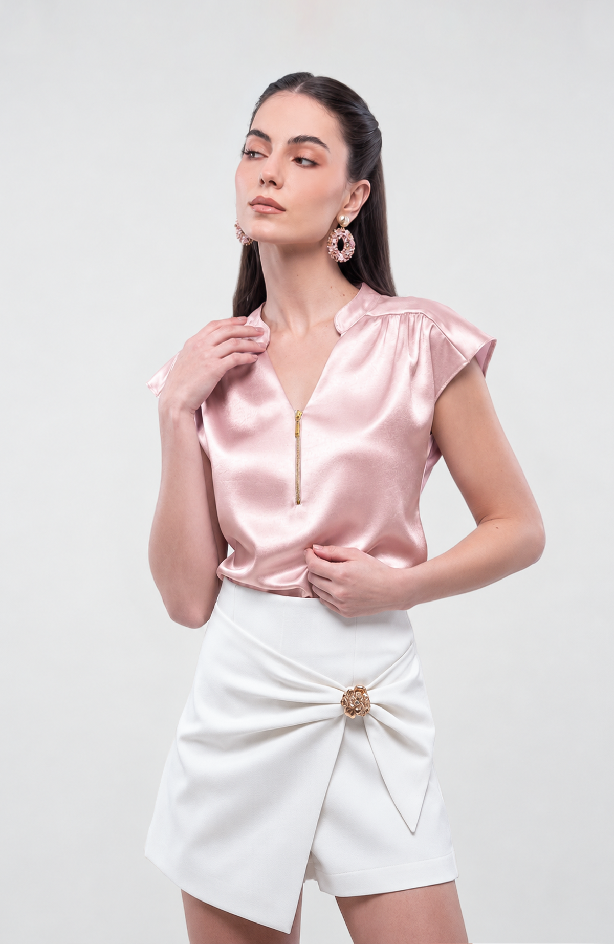 Blusa Leilani - Rosa Claro