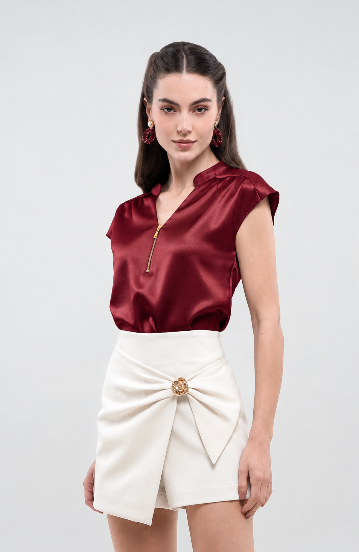 Blusa Leilani - Vino