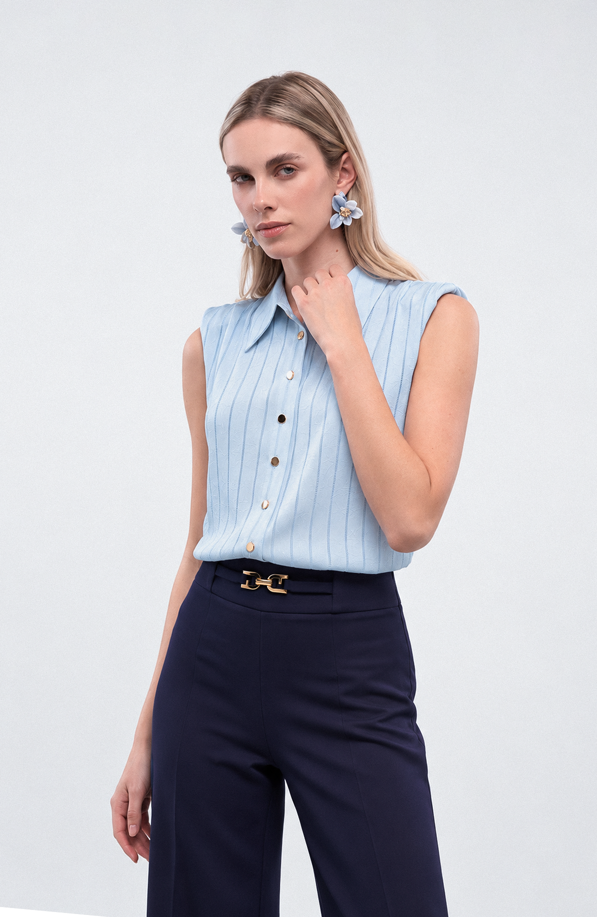 Blusa Lucía - Celeste