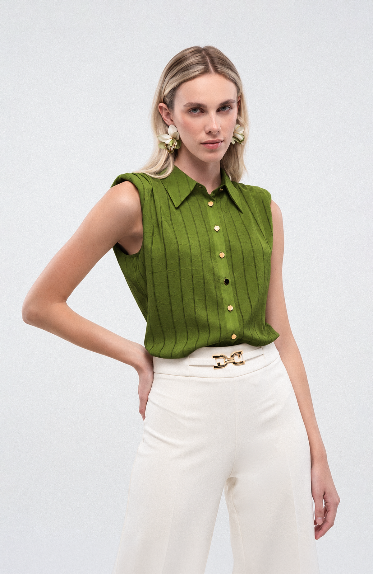 Blusa Lucía - Verde Pistacho
