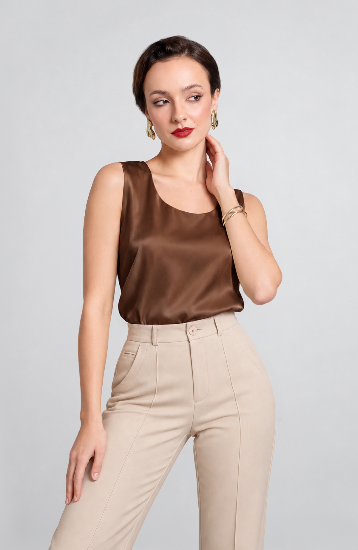 Blusa Luz - Marrón