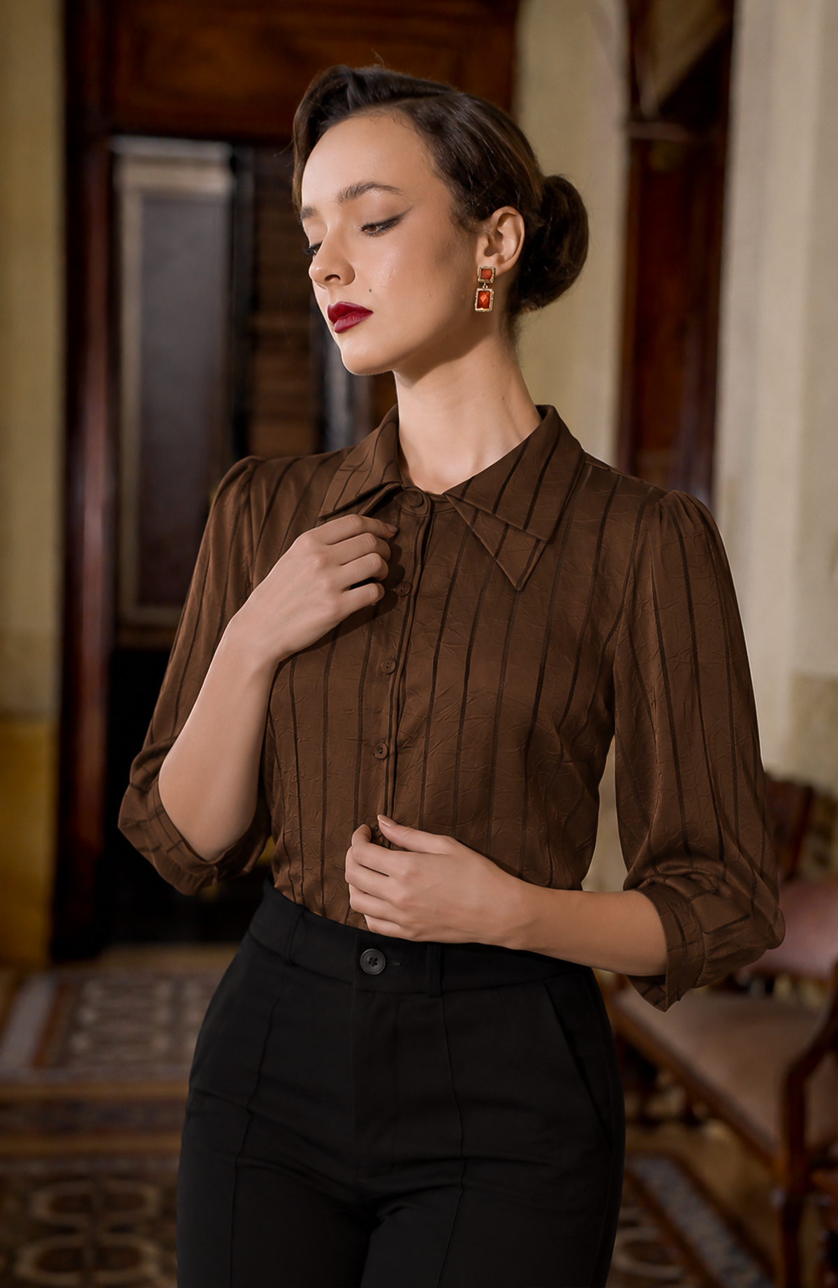 Blusa Mireya - Chocolate