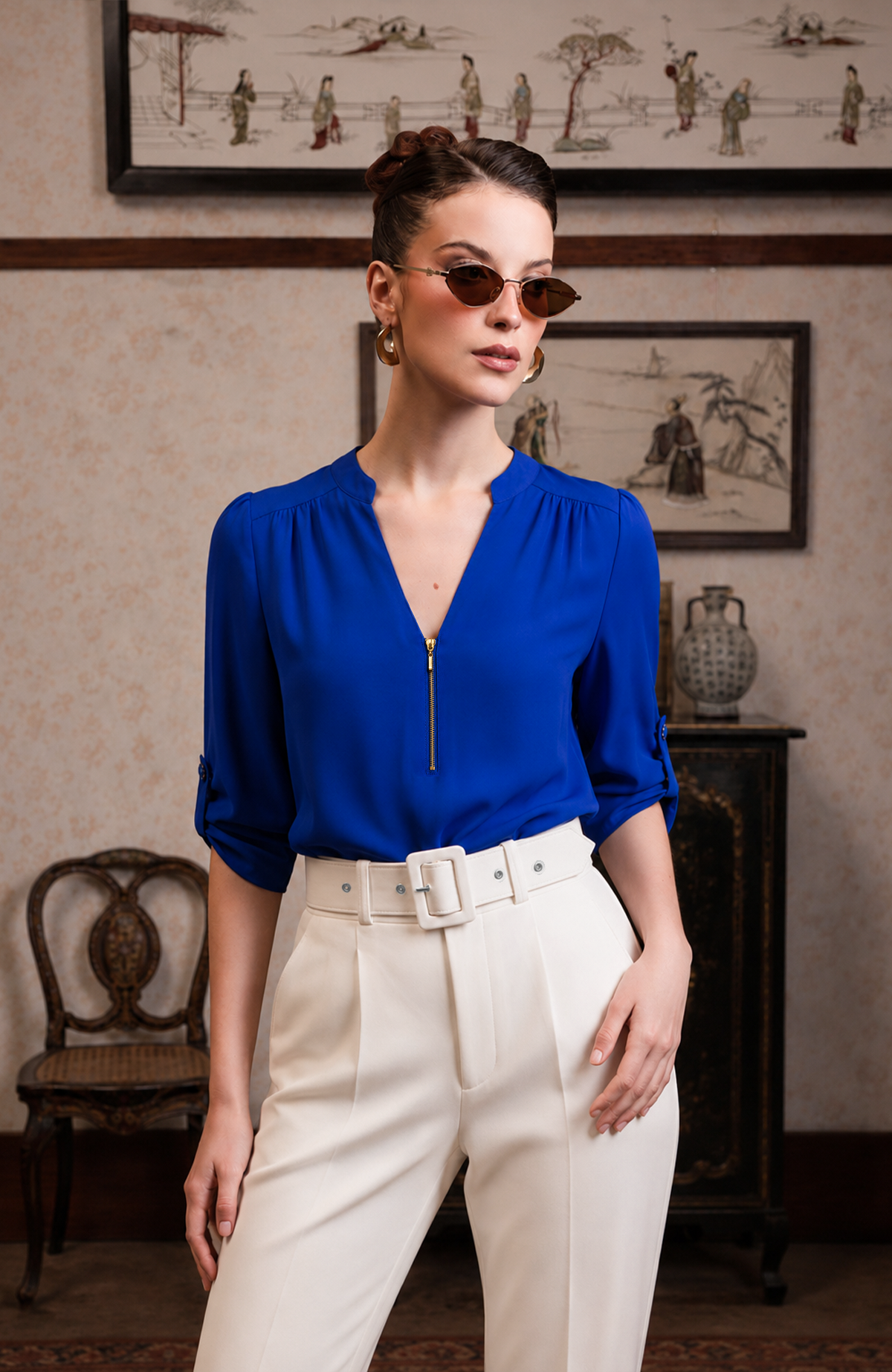 Blusa Sabine - Azulino