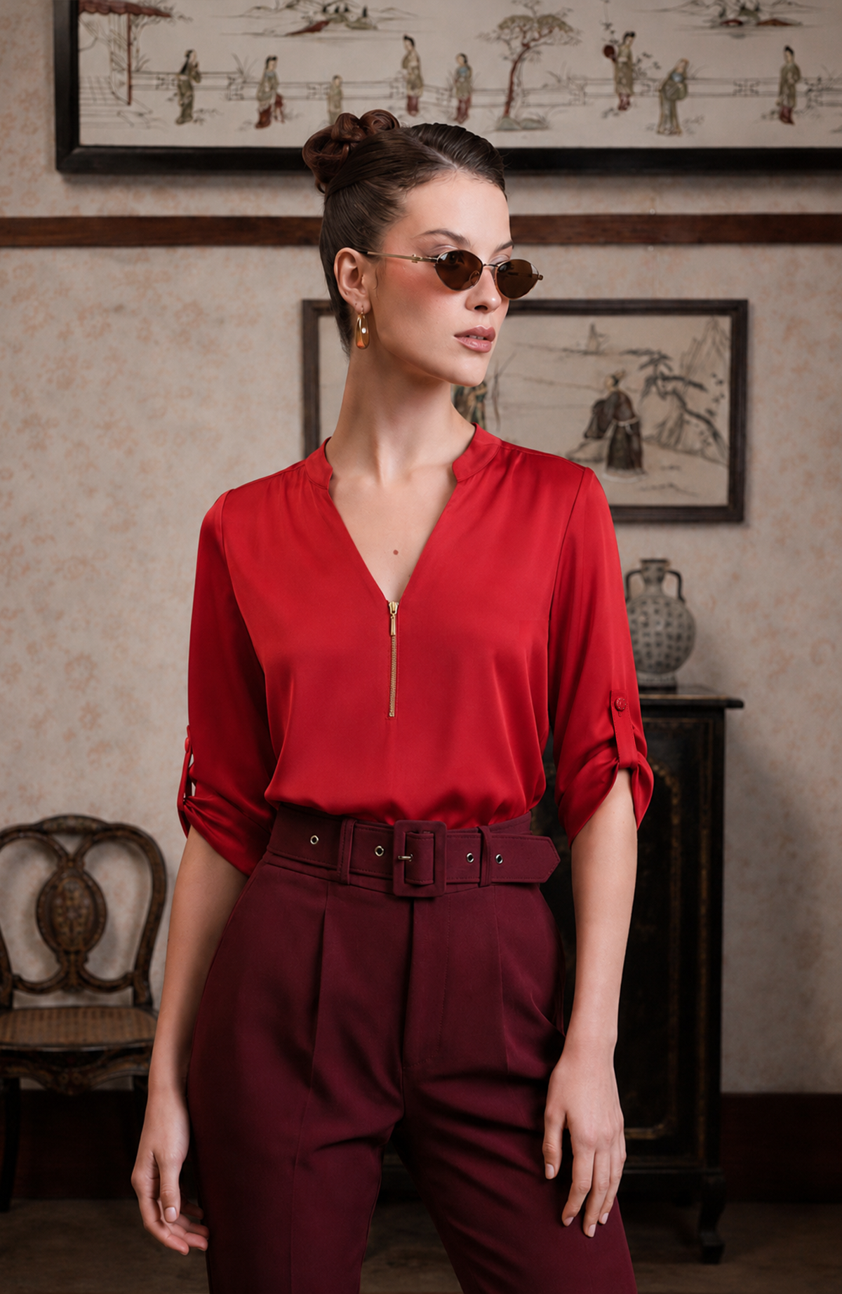 Blusa Sabine - Rojo