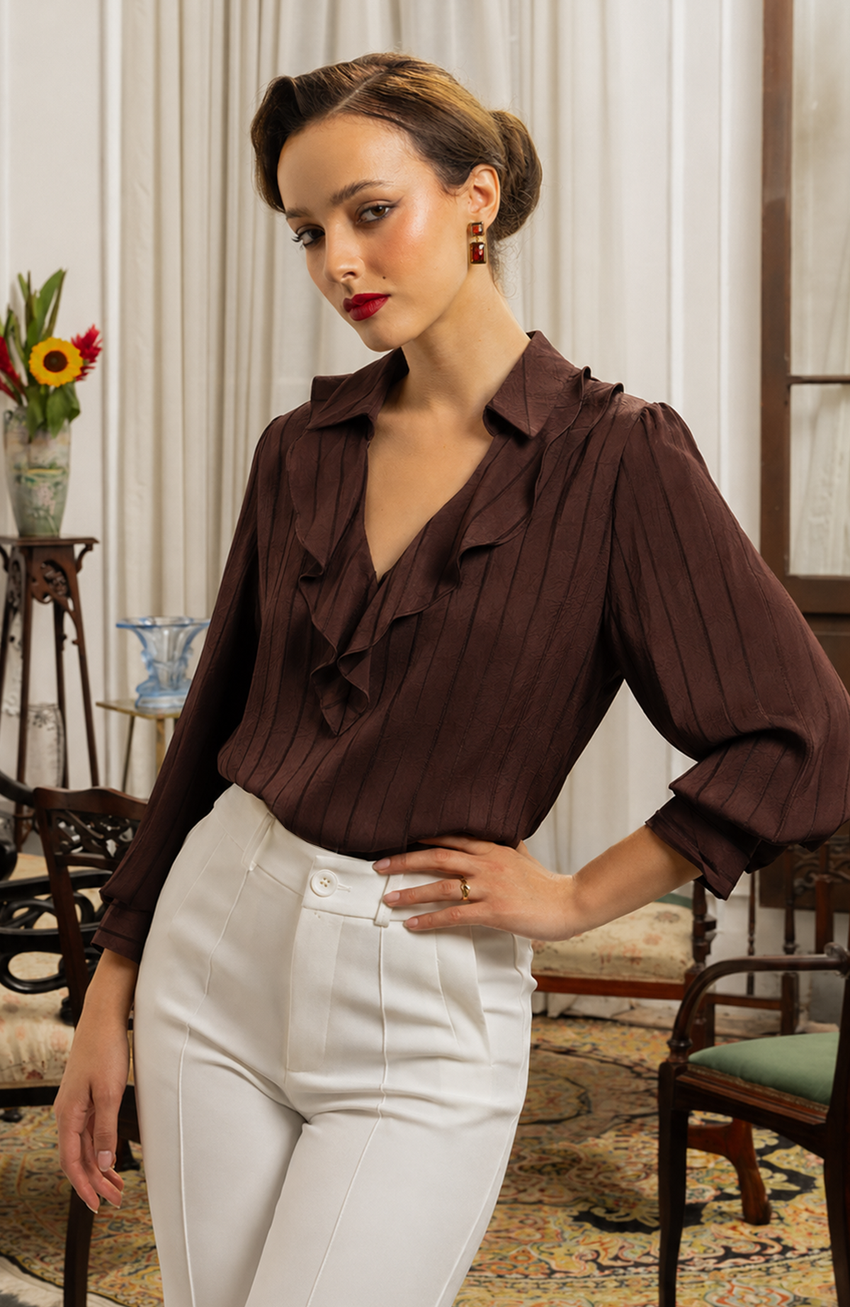 Blusa Olivia - Chocolate