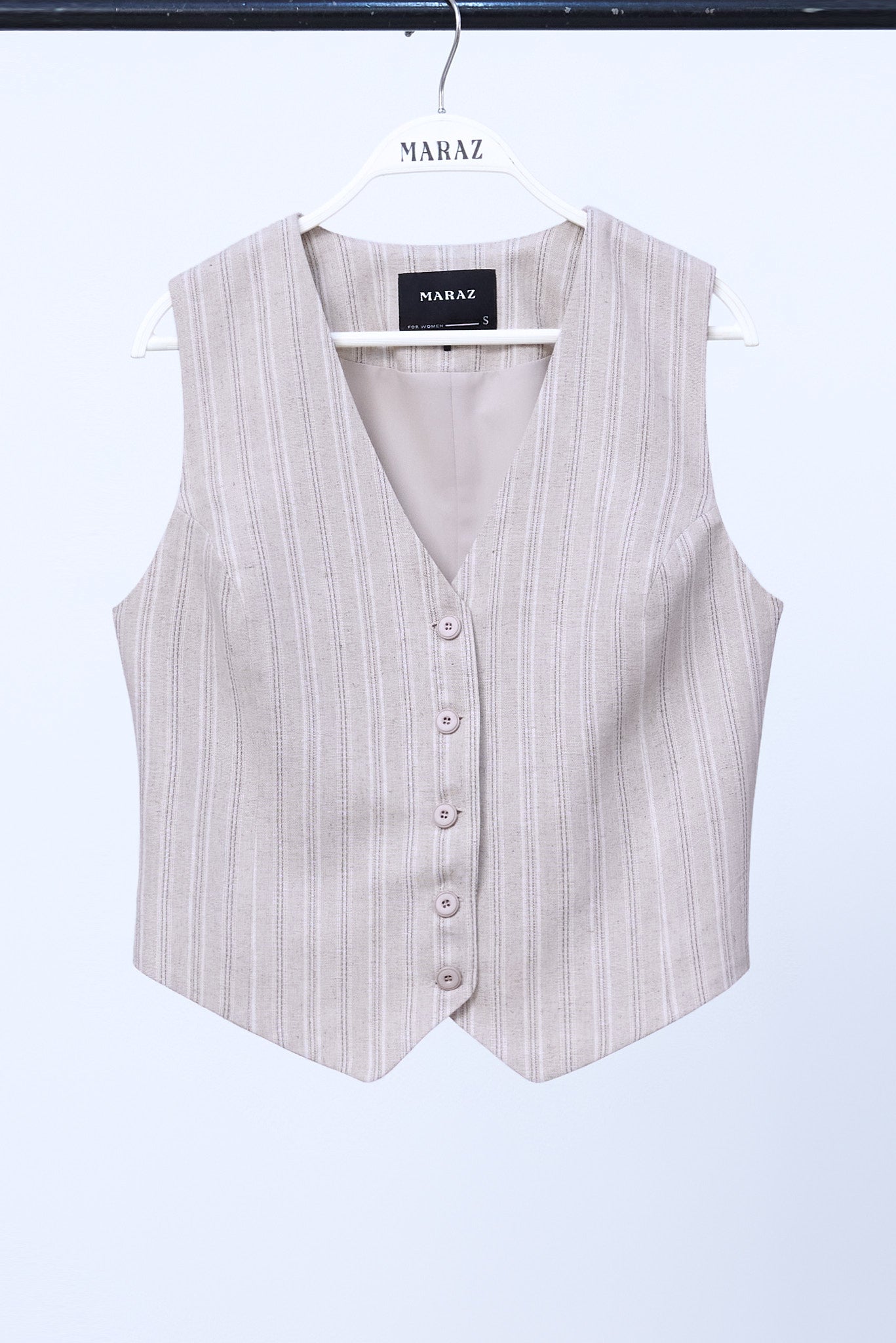 Chaleco Irma - Beige con Negro