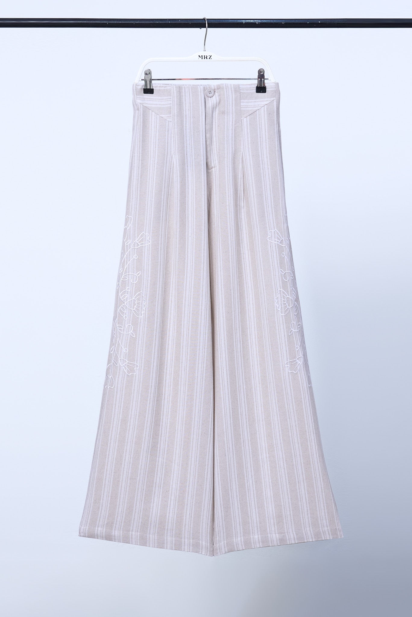 Pantalón Renata - Beige c/ Blanco