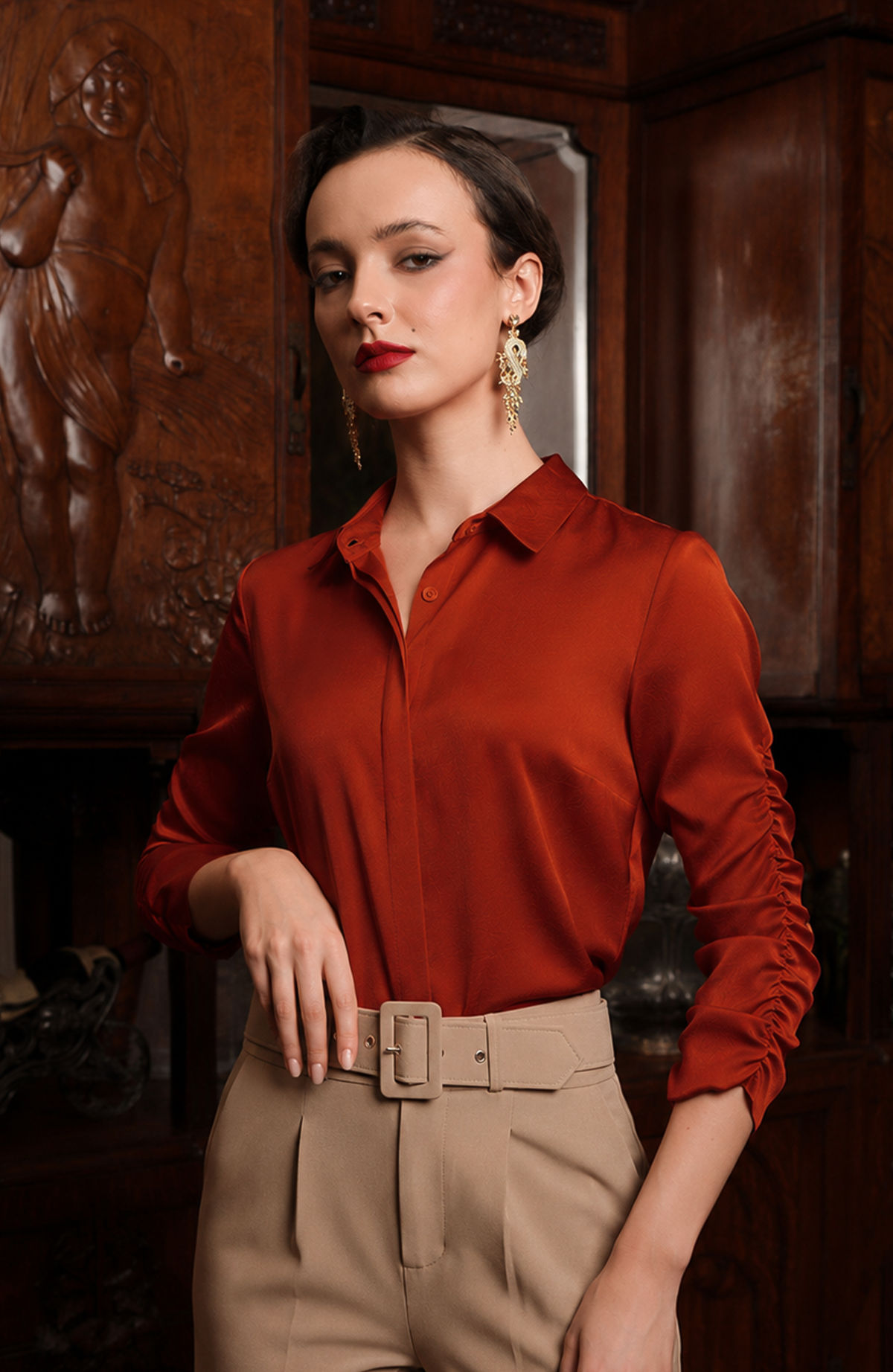 Blusa Rita - Lacre