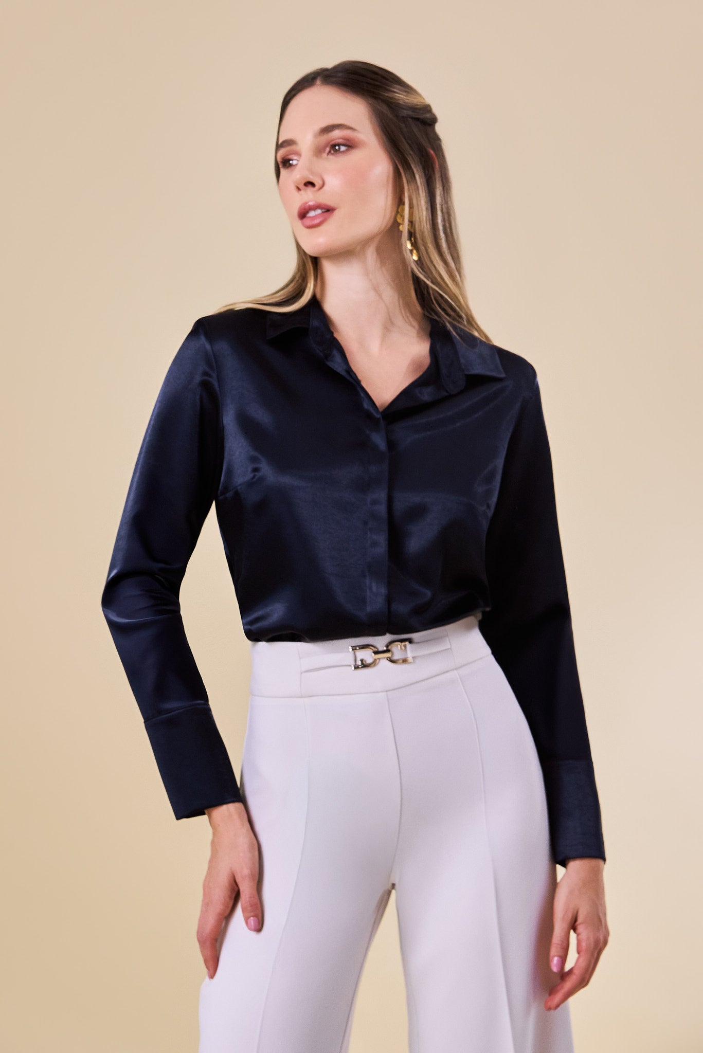 Pantalón Verónica - Marfil