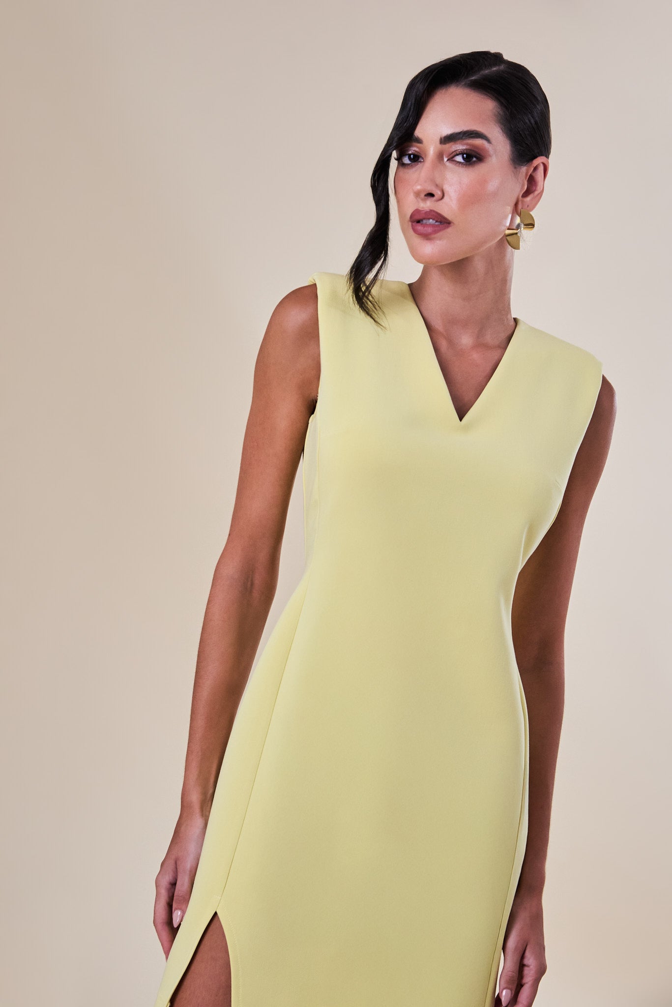 Vestido Winny - Amarillo Pastel