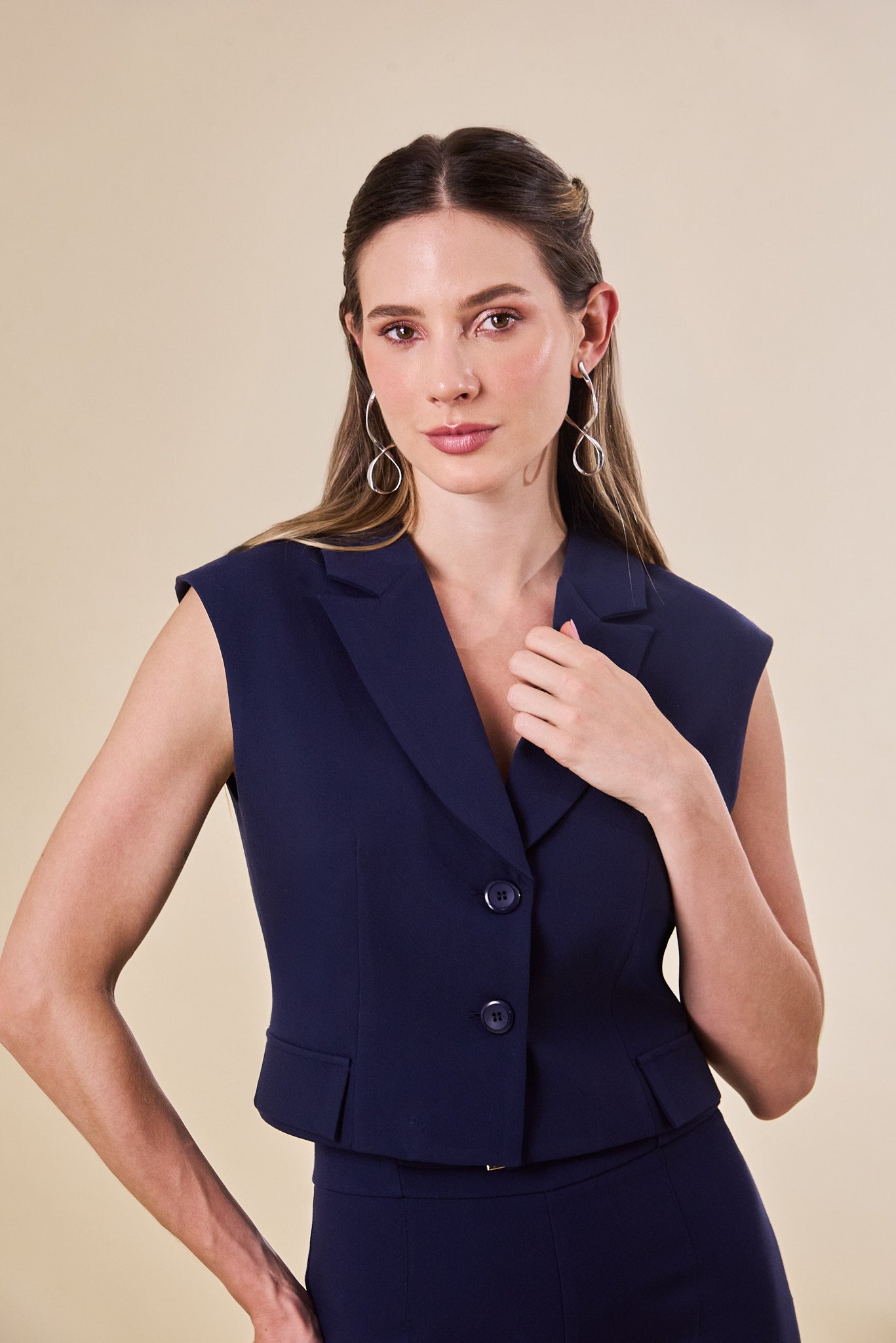 Chaleco Gretel - Azul Noche