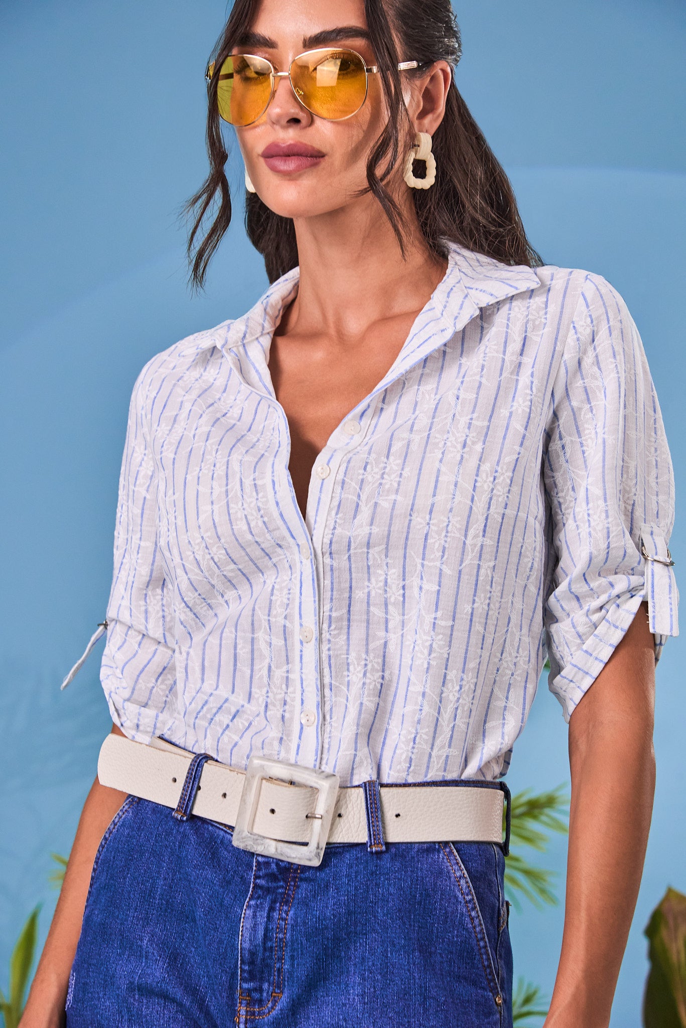 Blusa Esmeralda - Celeste