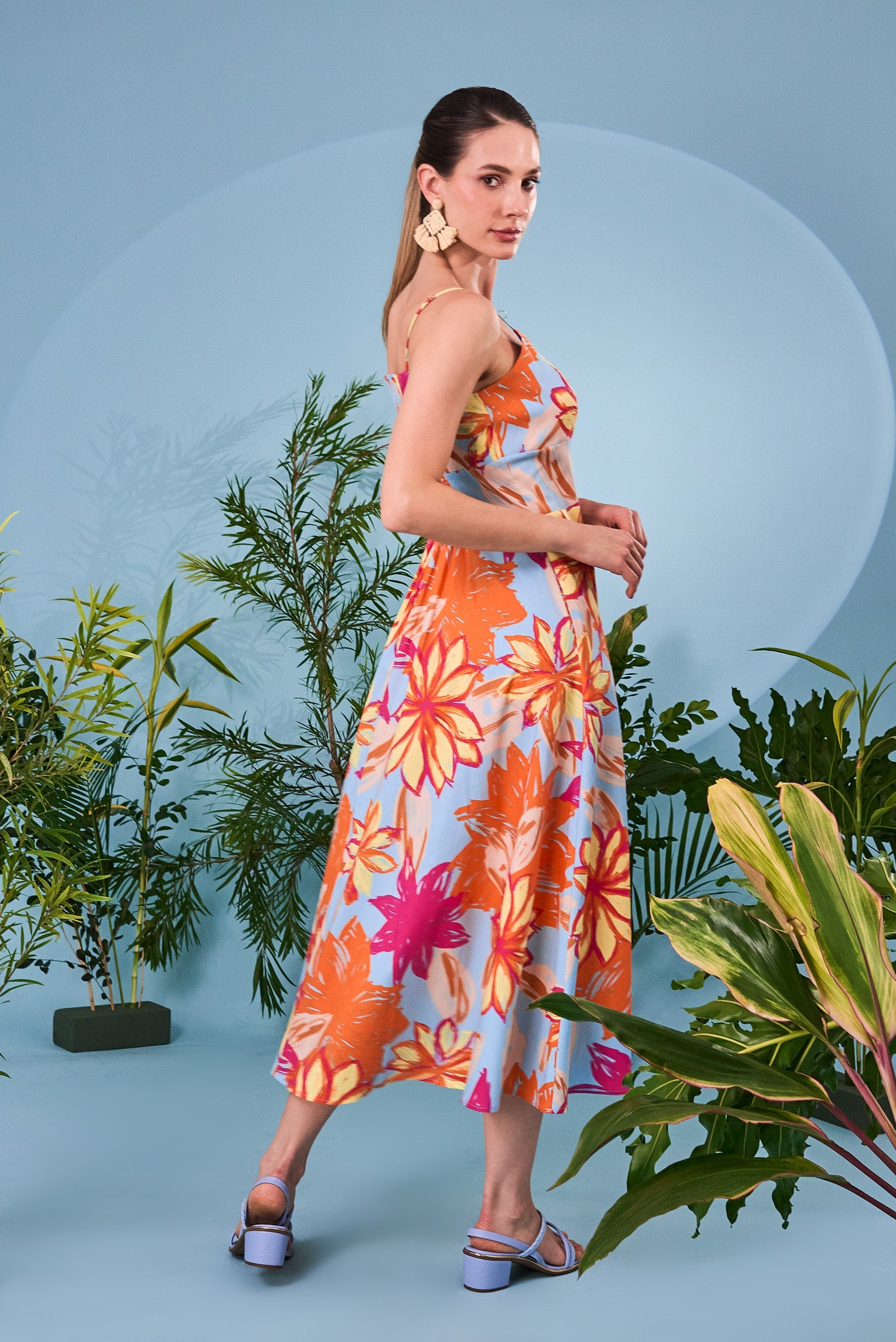 Vestido Mireya - Celeste