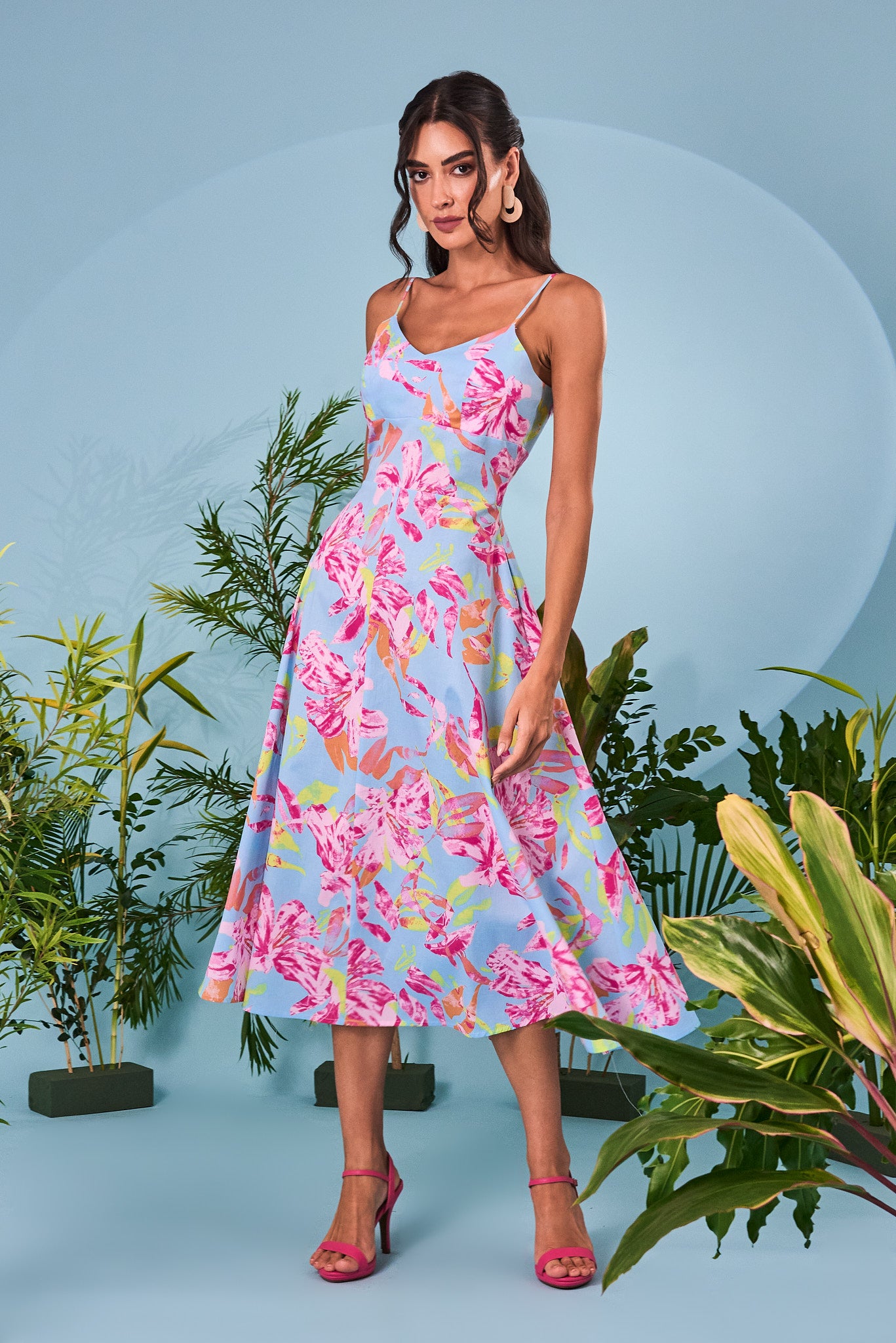 Vestido Mireya - Fucsia