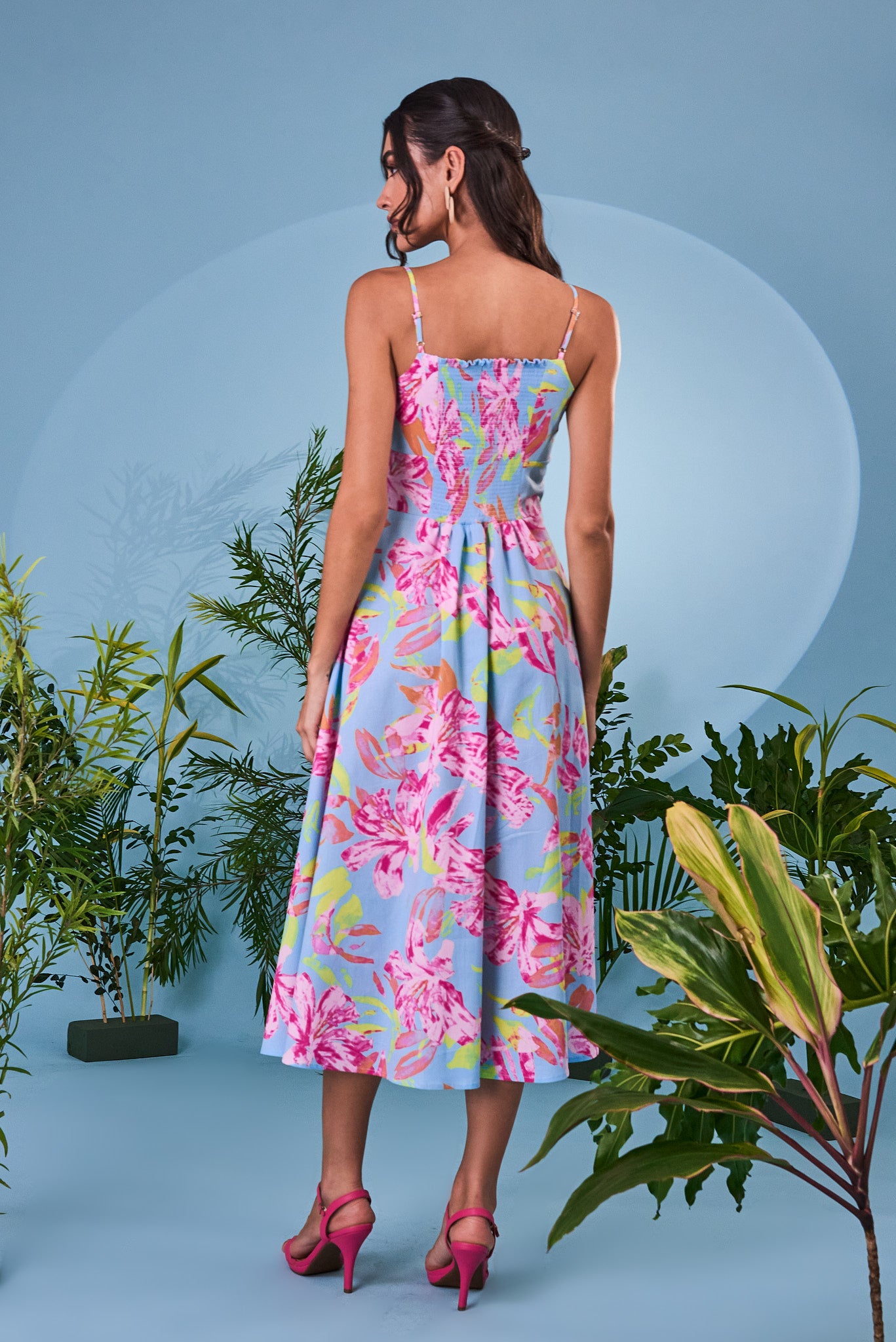 Vestido Mireya - Fucsia