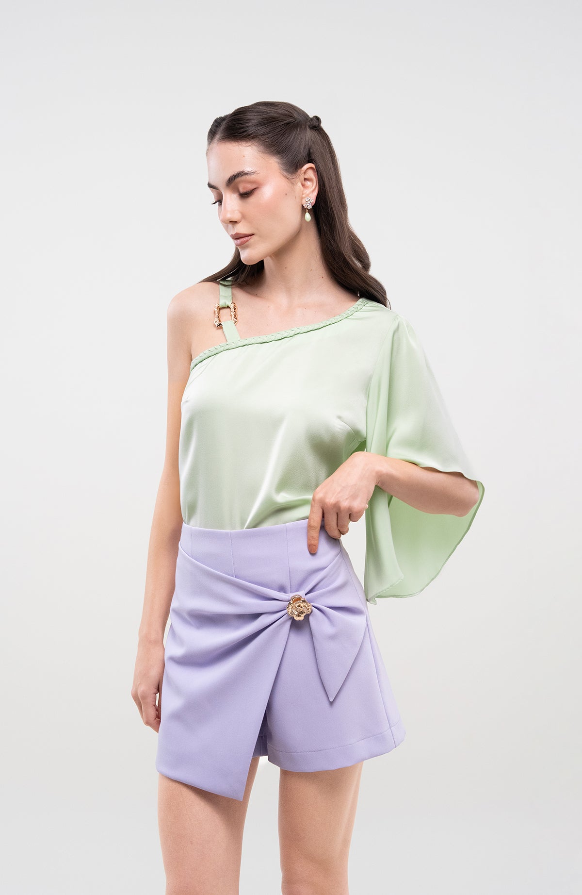Falda Short Samira - Lila